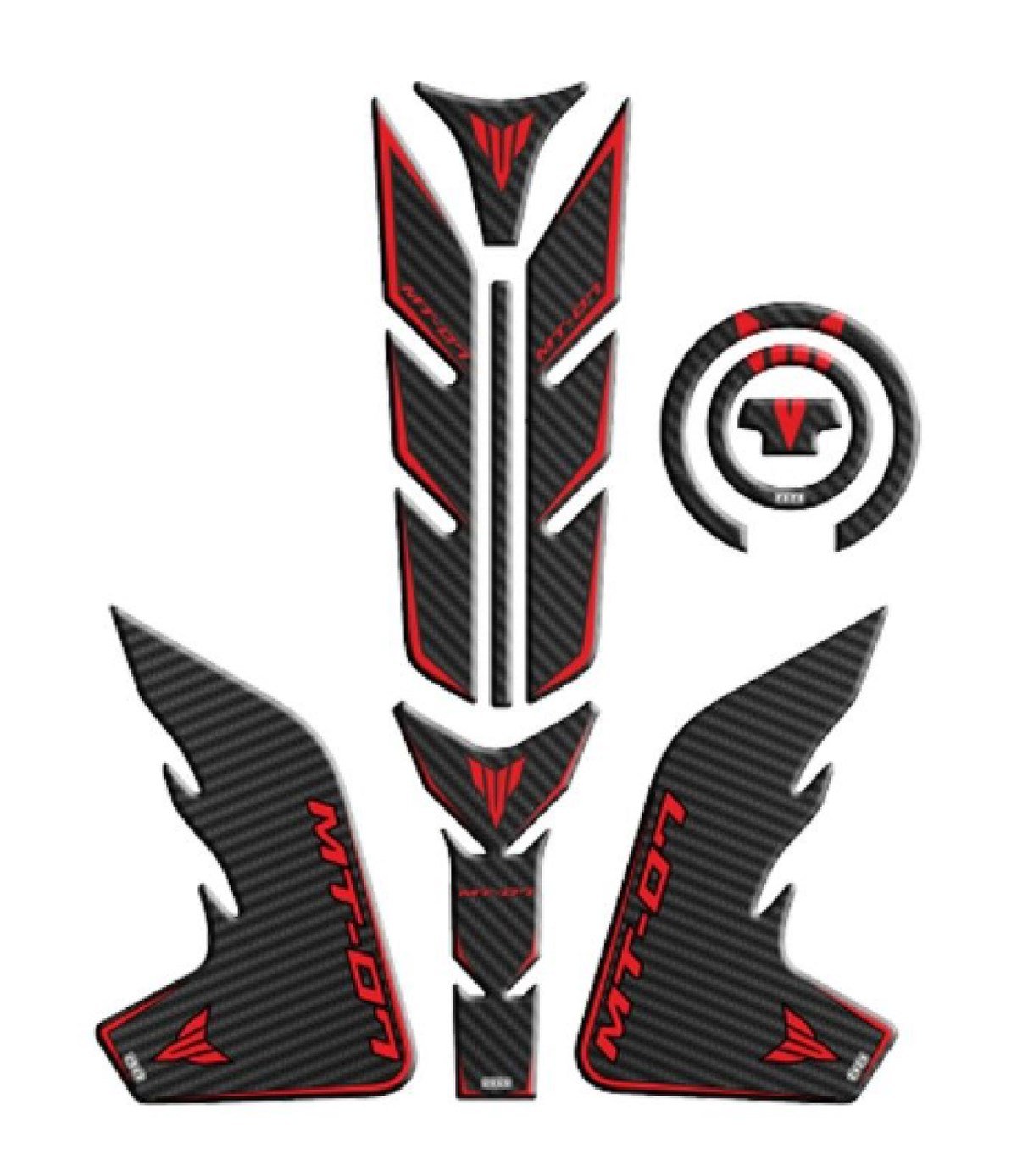 Yamaha mt07 2018-2020 Uyumlu Tank Pad Set 002