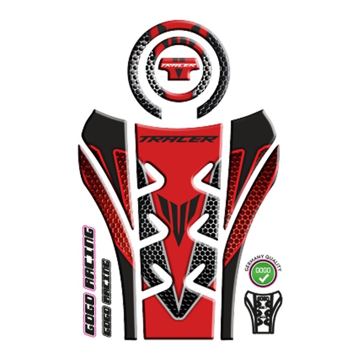 YAMAHA MT07 TRACER UYUMLU TANK PAD SET 003