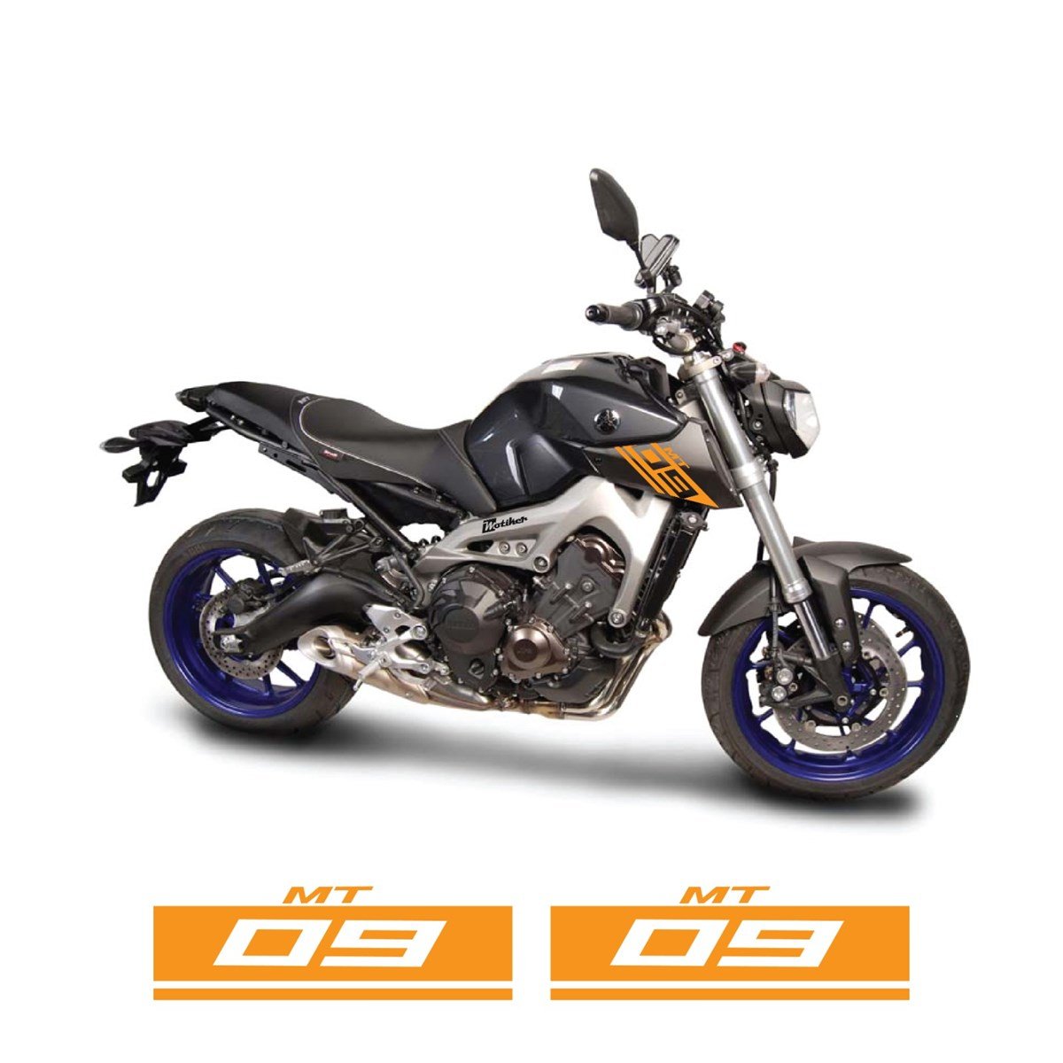 Yamaha MT09 Depo Yanı Yazı Sticker Etiket Modeli