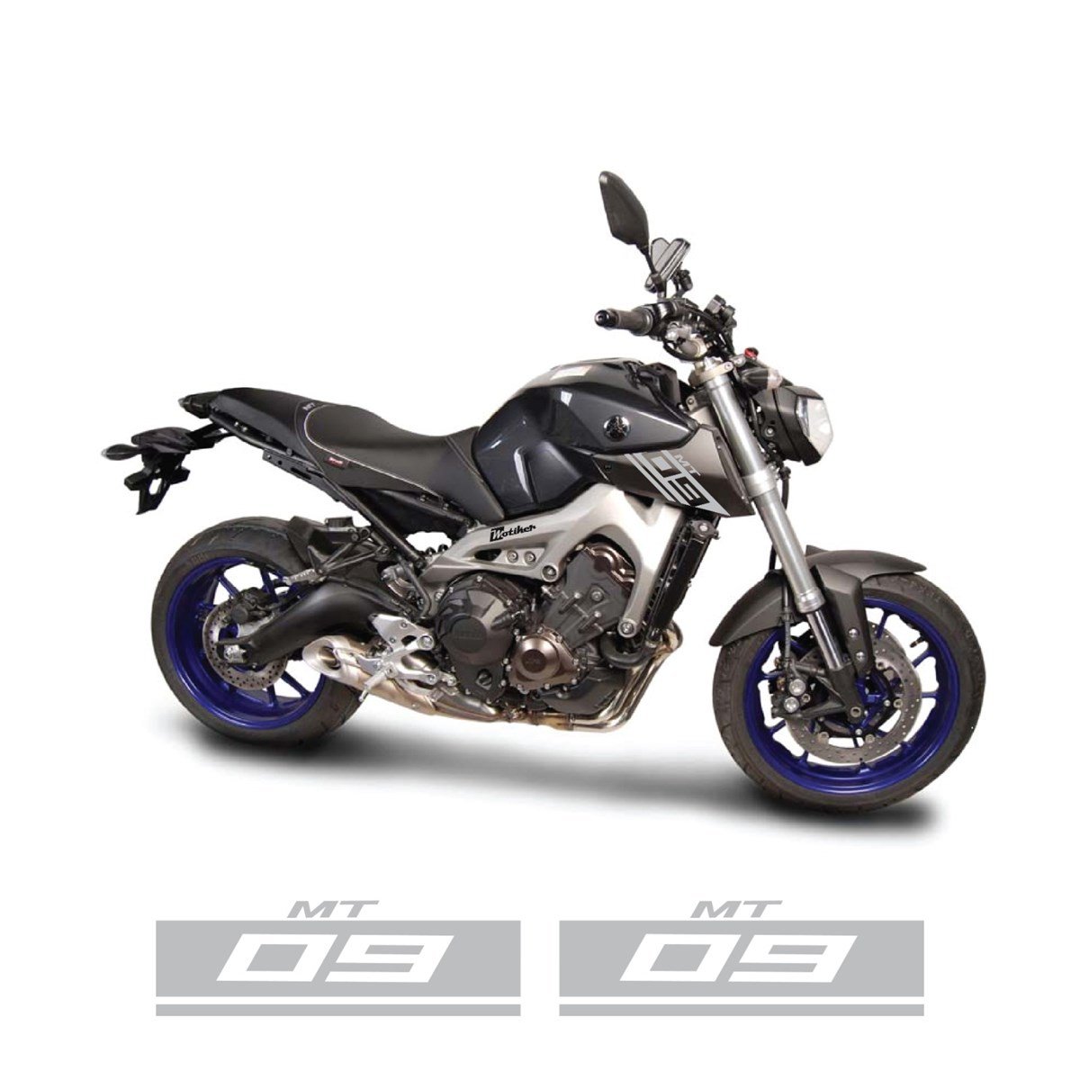 Yamaha MT09 Depo Yanı Yazı Sticker Etiket Modeli