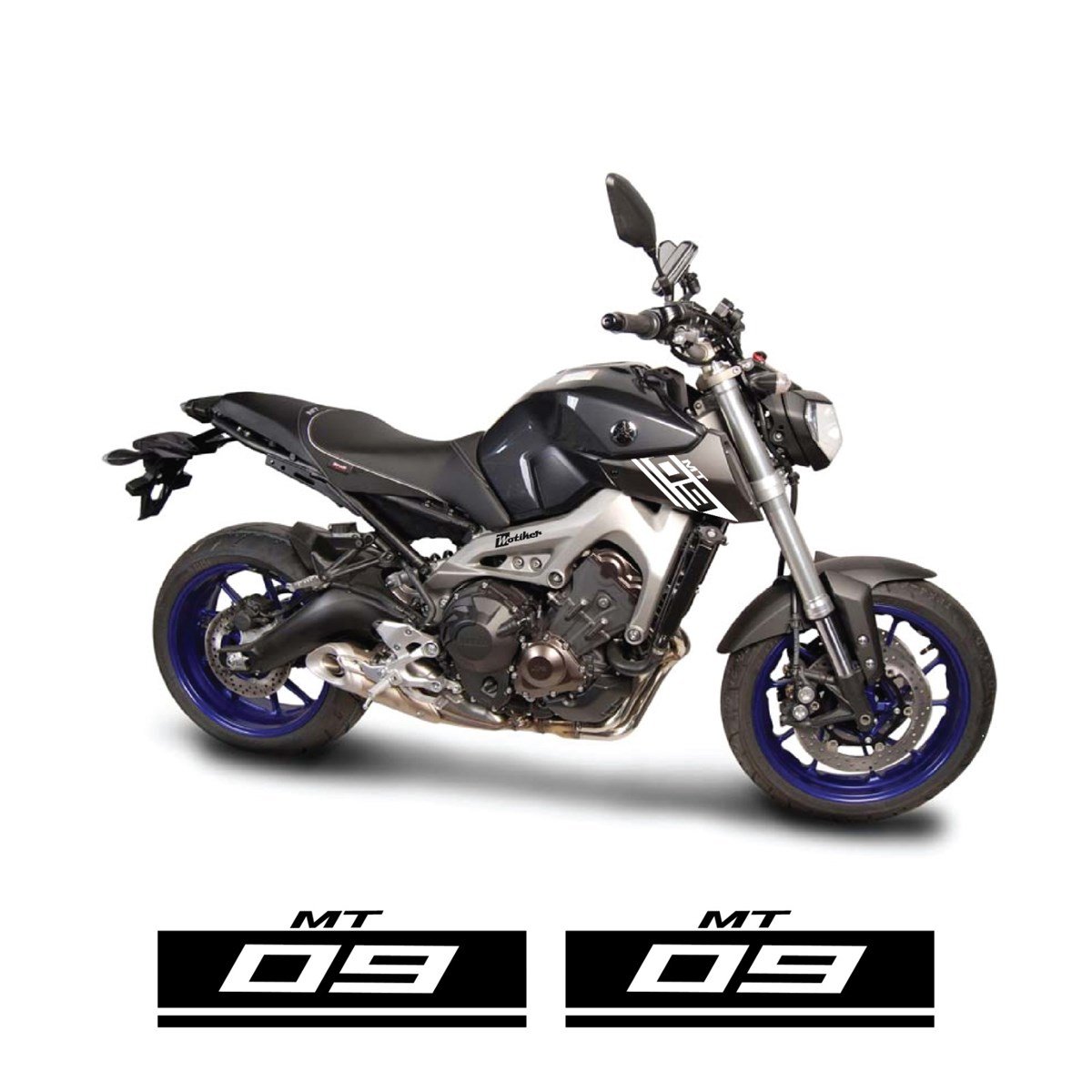 Yamaha MT09 Depo Yanı Yazı Sticker Etiket Modeli