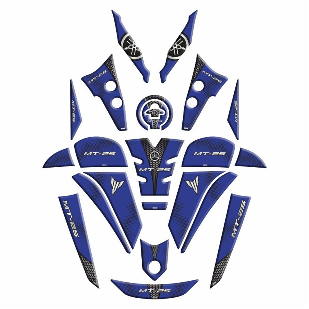 Yamaha MT25 2020 Uyumlu Full Tank Pad Set 005