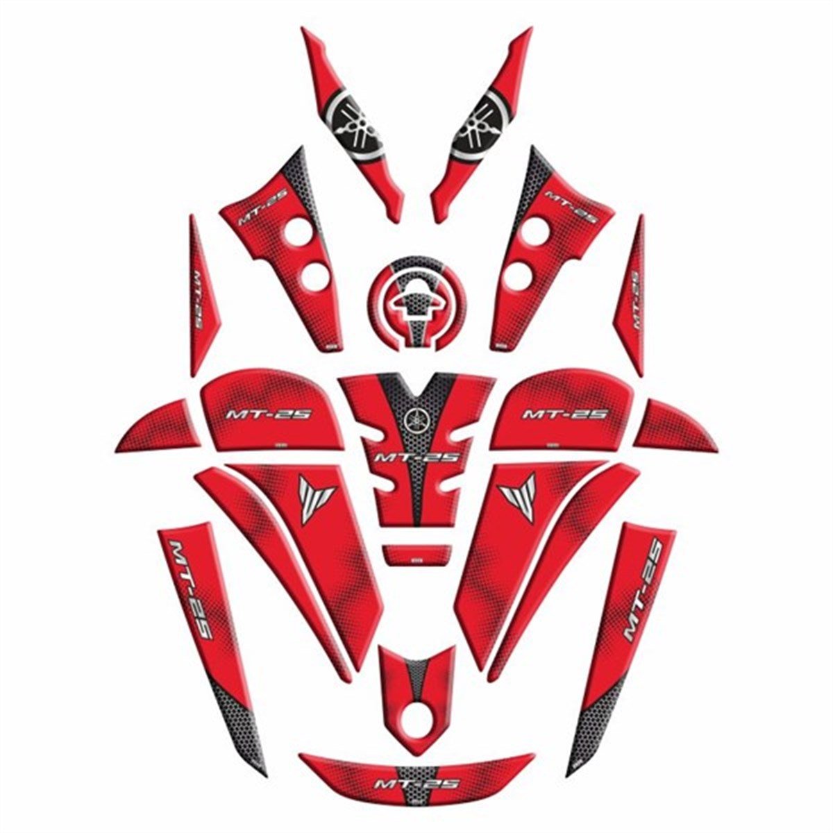 Yamaha MT25 2020 Uyumlu Full Tank Pad Set 005