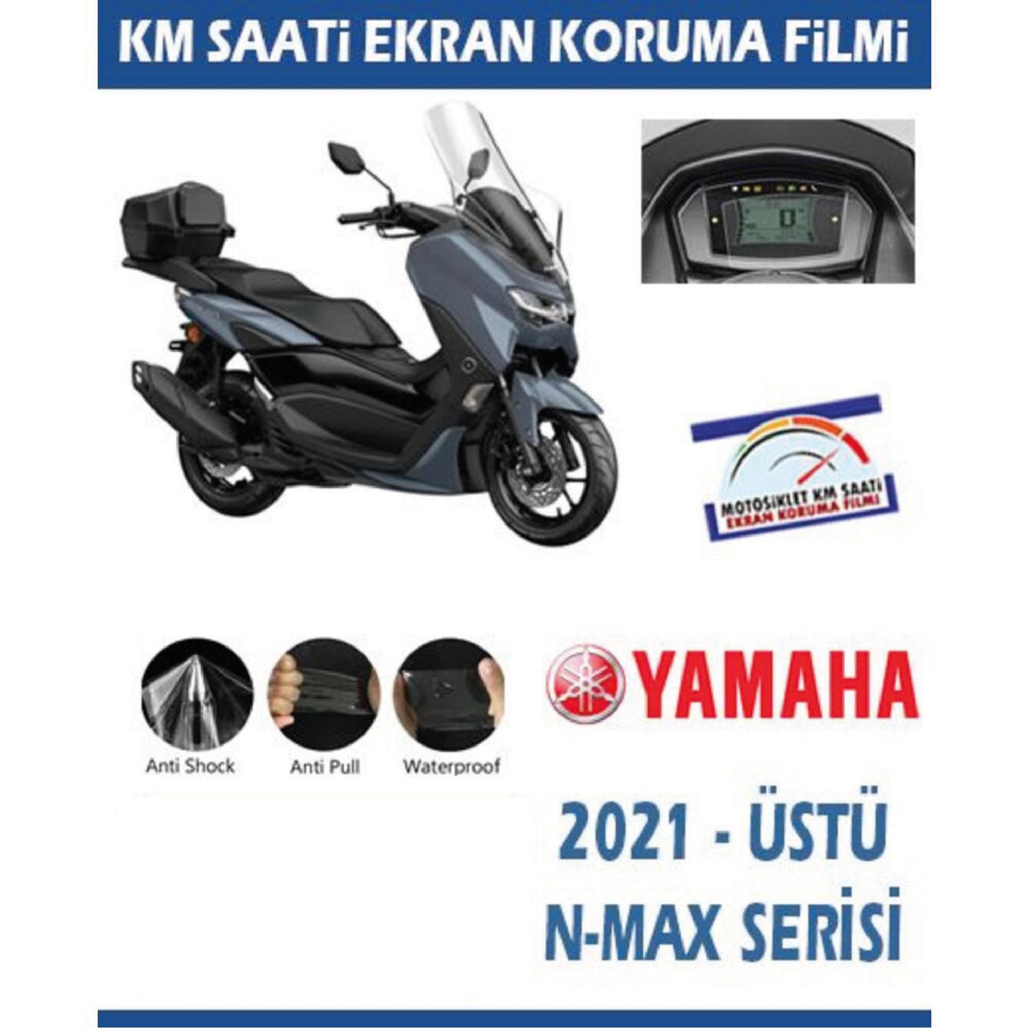 Ekran KorumasıYamaha N-Max 2021 Üstü Motosiklet Ekran Km Koruyucu