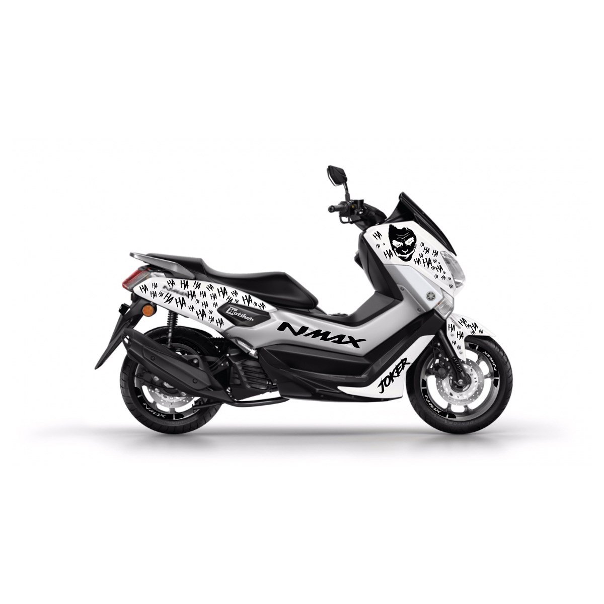Yamaha N-Max Joker Desenli Takım Sticker Etiket Modeli