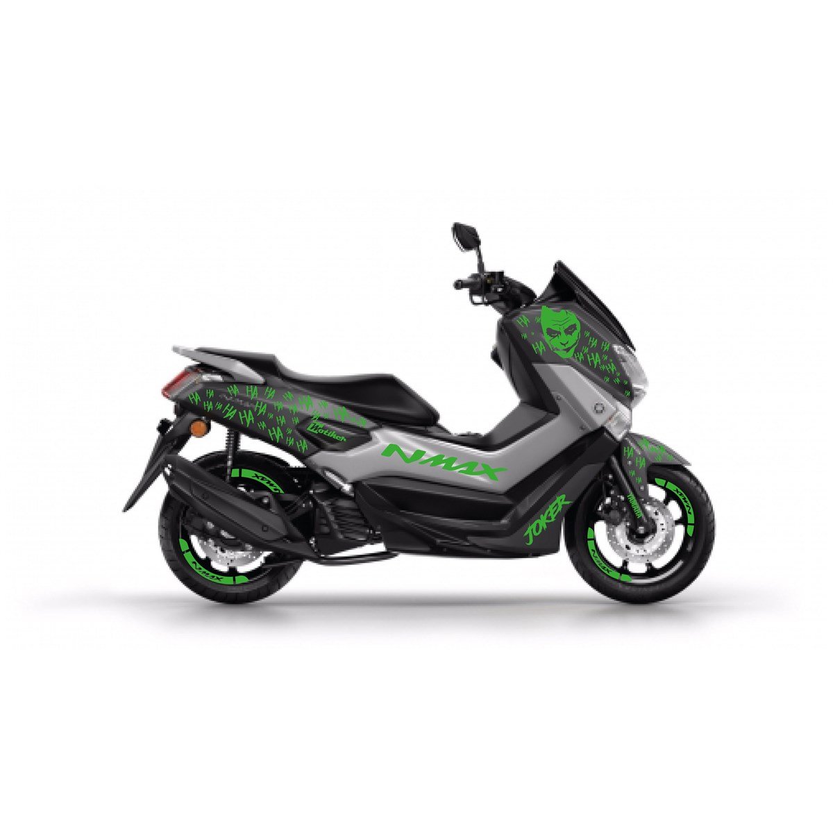 Yamaha N-Max Joker Desenli Takım Sticker Etiket Modeli