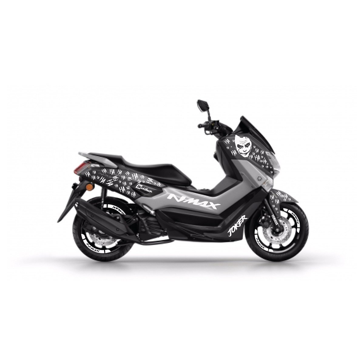 Yamaha N-Max Joker Desenli Takım Sticker Etiket Modeli