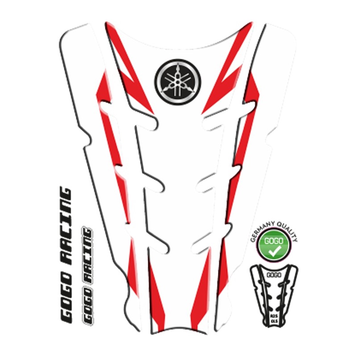 YAMAHA R25 2014-18 Uyumlu Tank Pad Takım