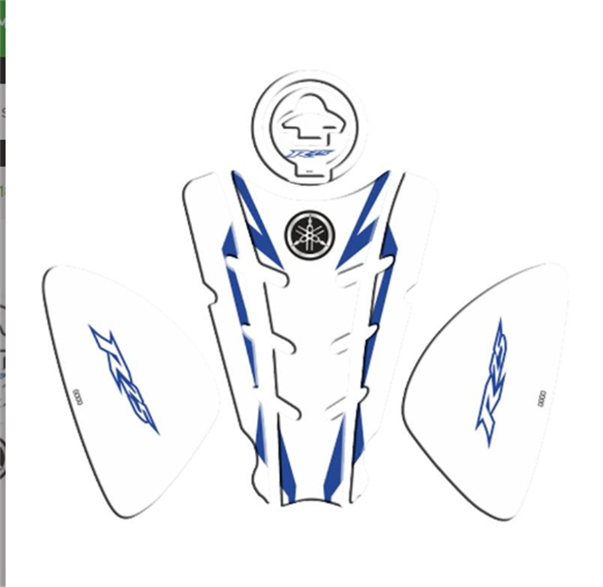 Yamaha R25 2014-2018 Uyumlu Tank Pad Set 012