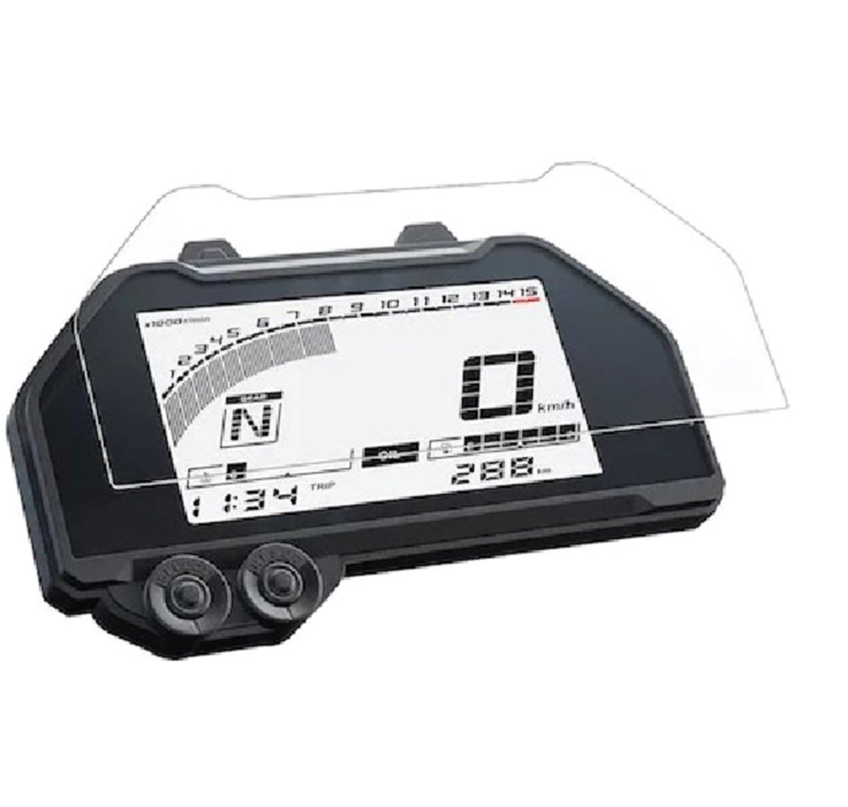 Yamaha R25 2019-2022 Kasa Uyumlu Gösterge Ekran Koruyucu Cam Sticker Etiket