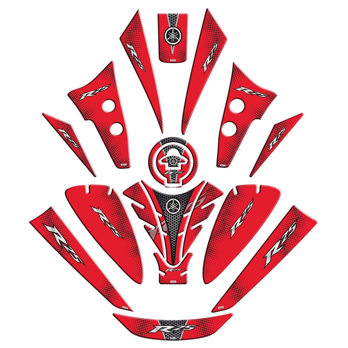 YAMAHA R25 2019-22 UYUMLU TANK PAD Takım