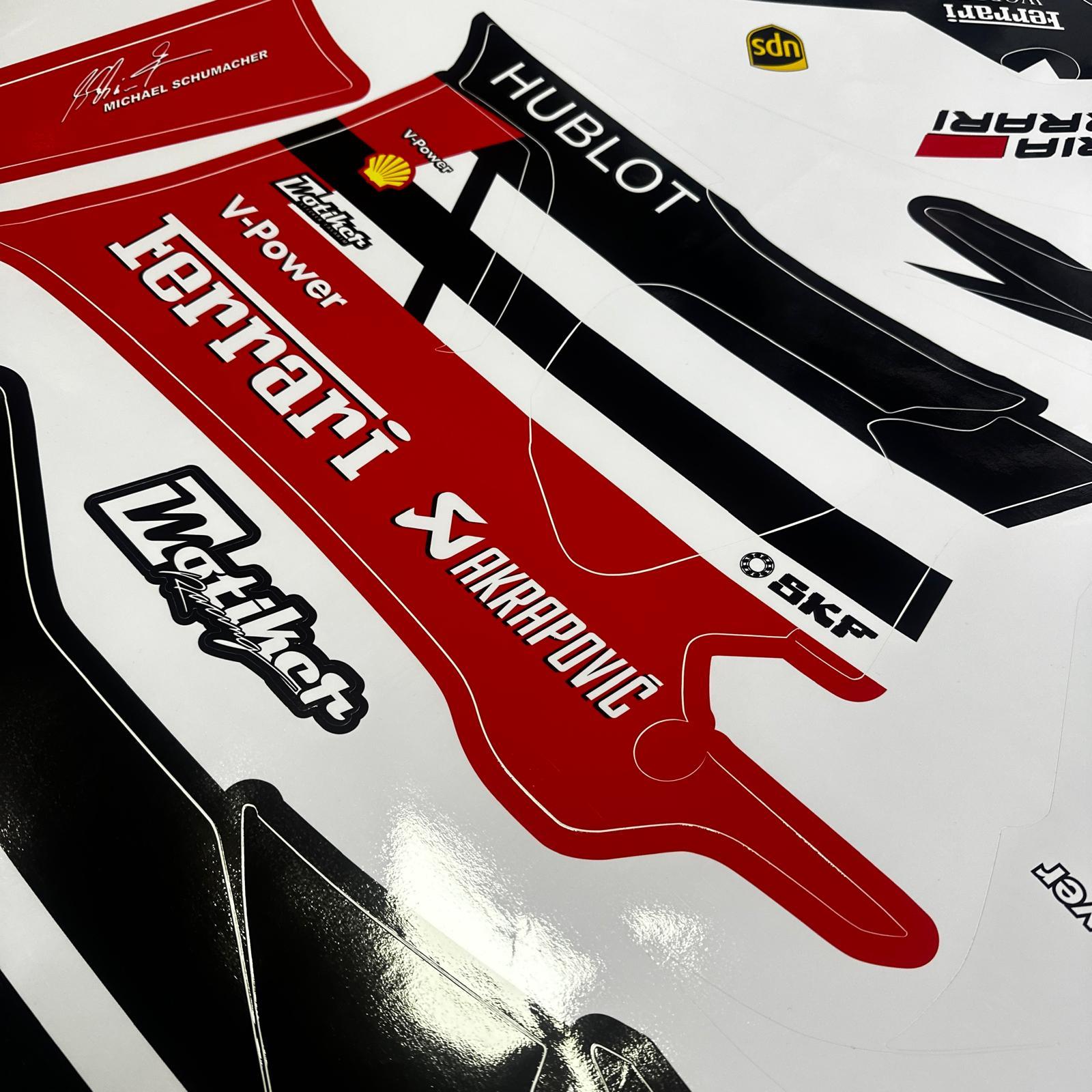 MotosikletYamaha R25 Kırmızı Ferrari Sticker Tasarım