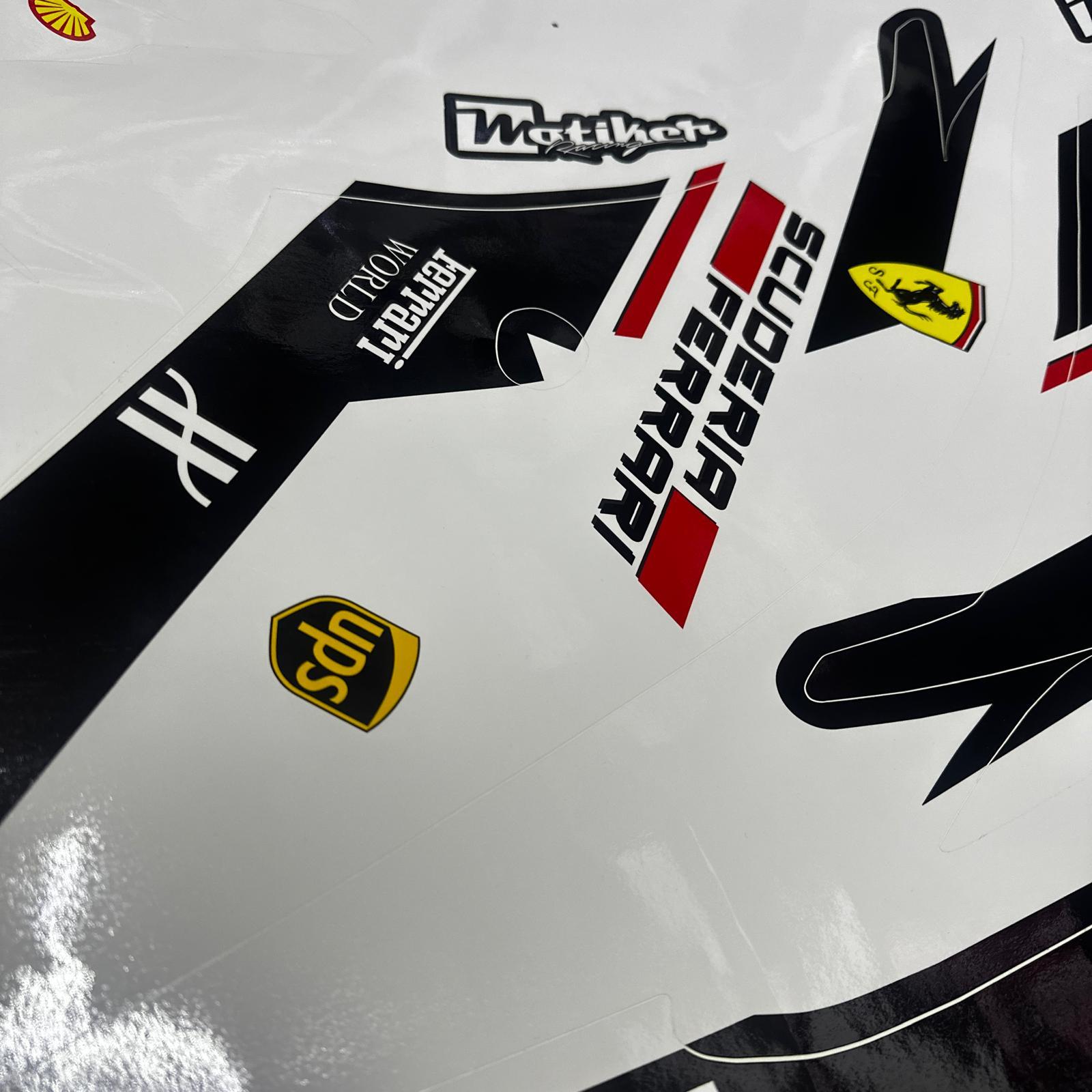 MotosikletYamaha R25 Kırmızı Ferrari Sticker Tasarım
