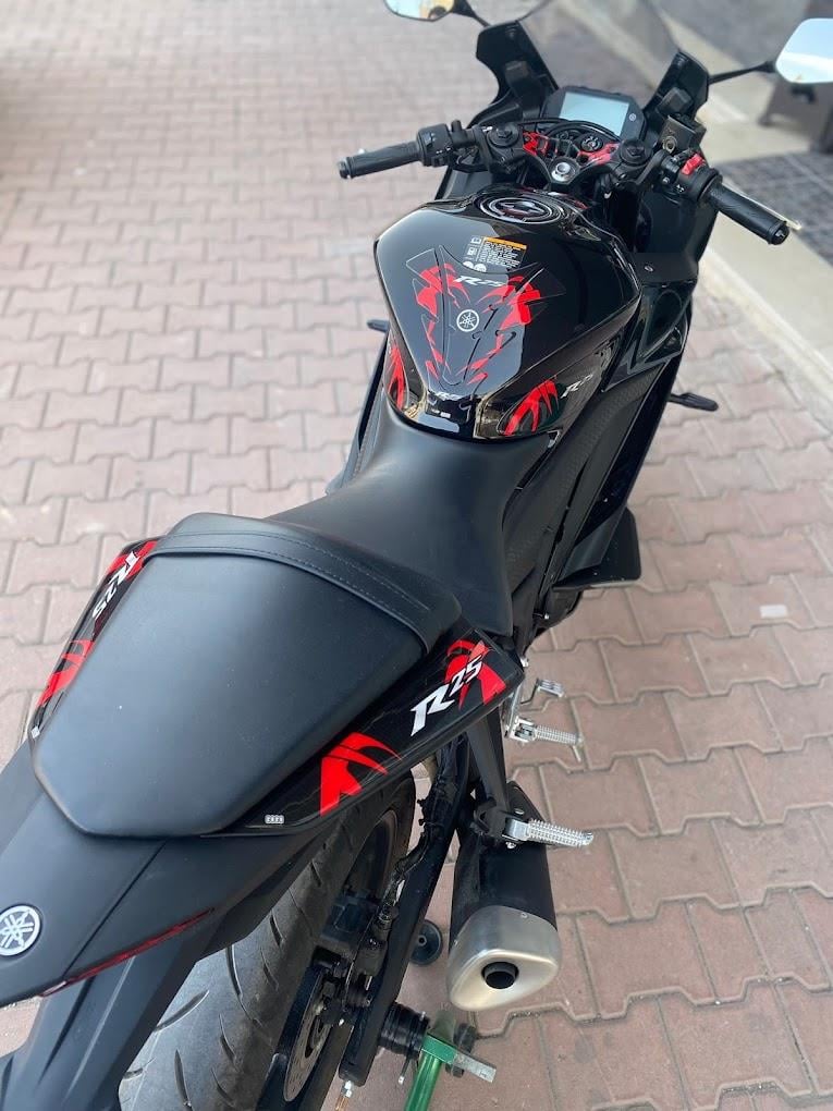 Yamaha R25 Parça Desenli Tank Pad Takım