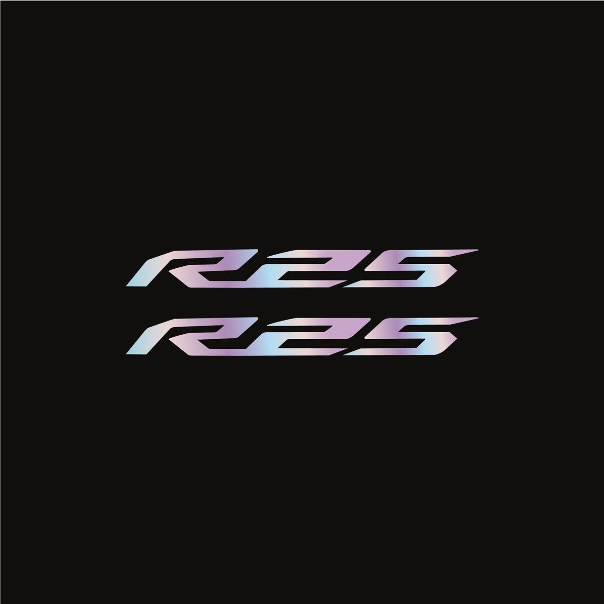Yamaha R25 Yazılı Hologram Motosiklet Sticker Etiket Modeli