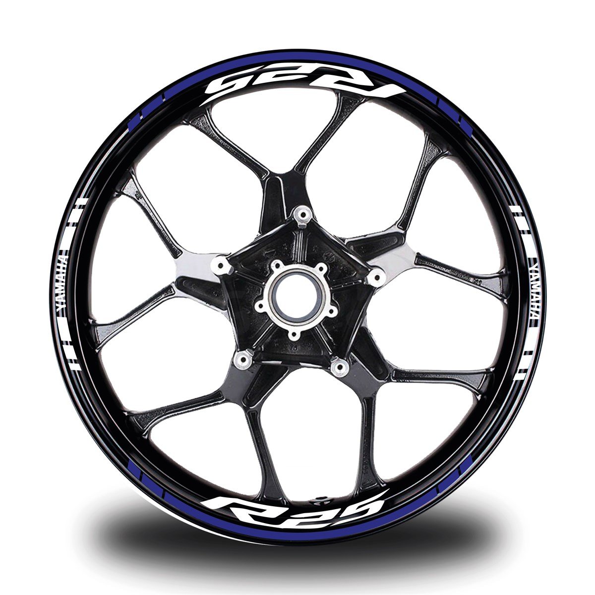 Yamaha r25 Yazılı Mavi Takım Jant Sticker Modeli