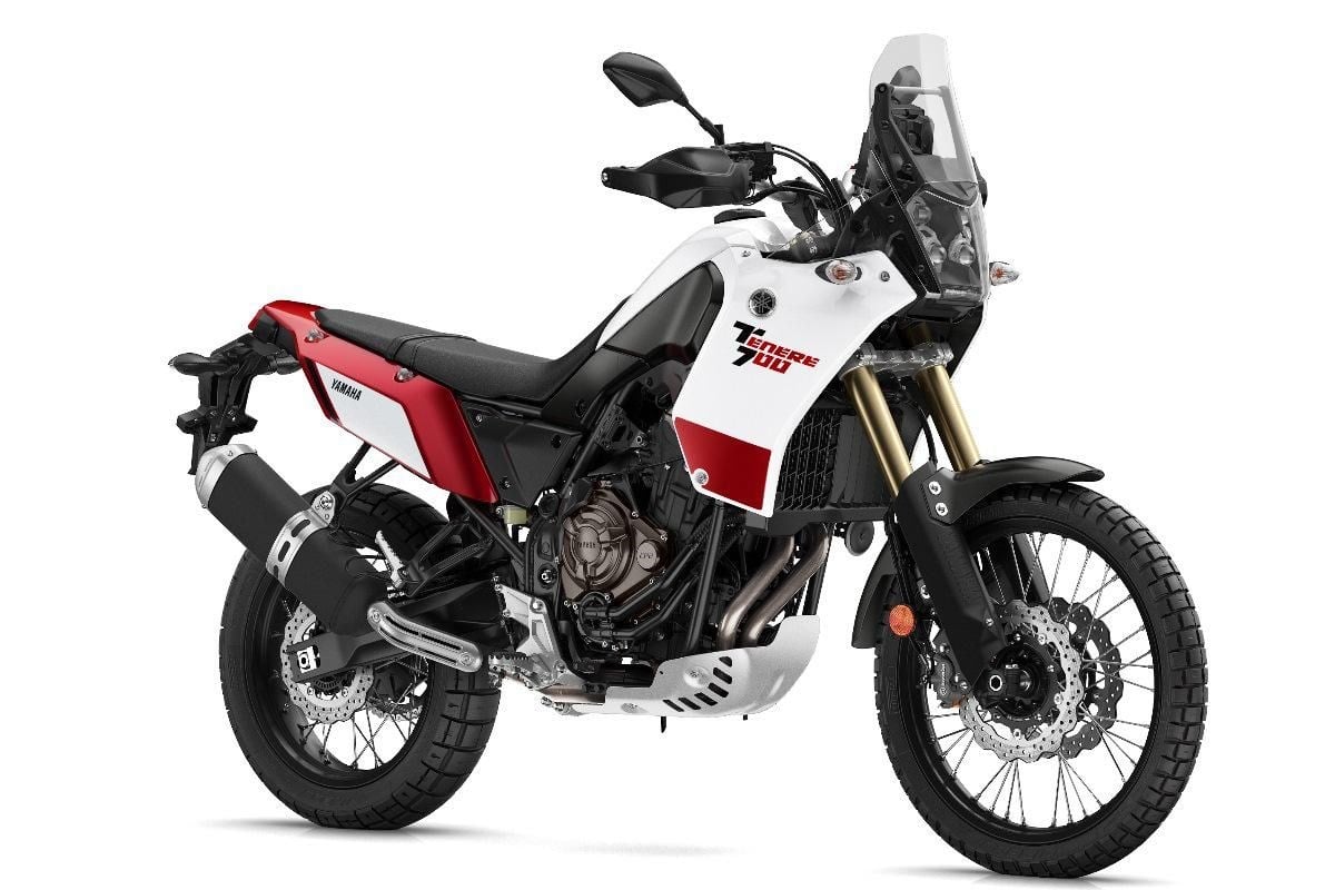 Yamaha Tenere 700 2022 Model Beyaz Motor Sticker Etiket Modeli