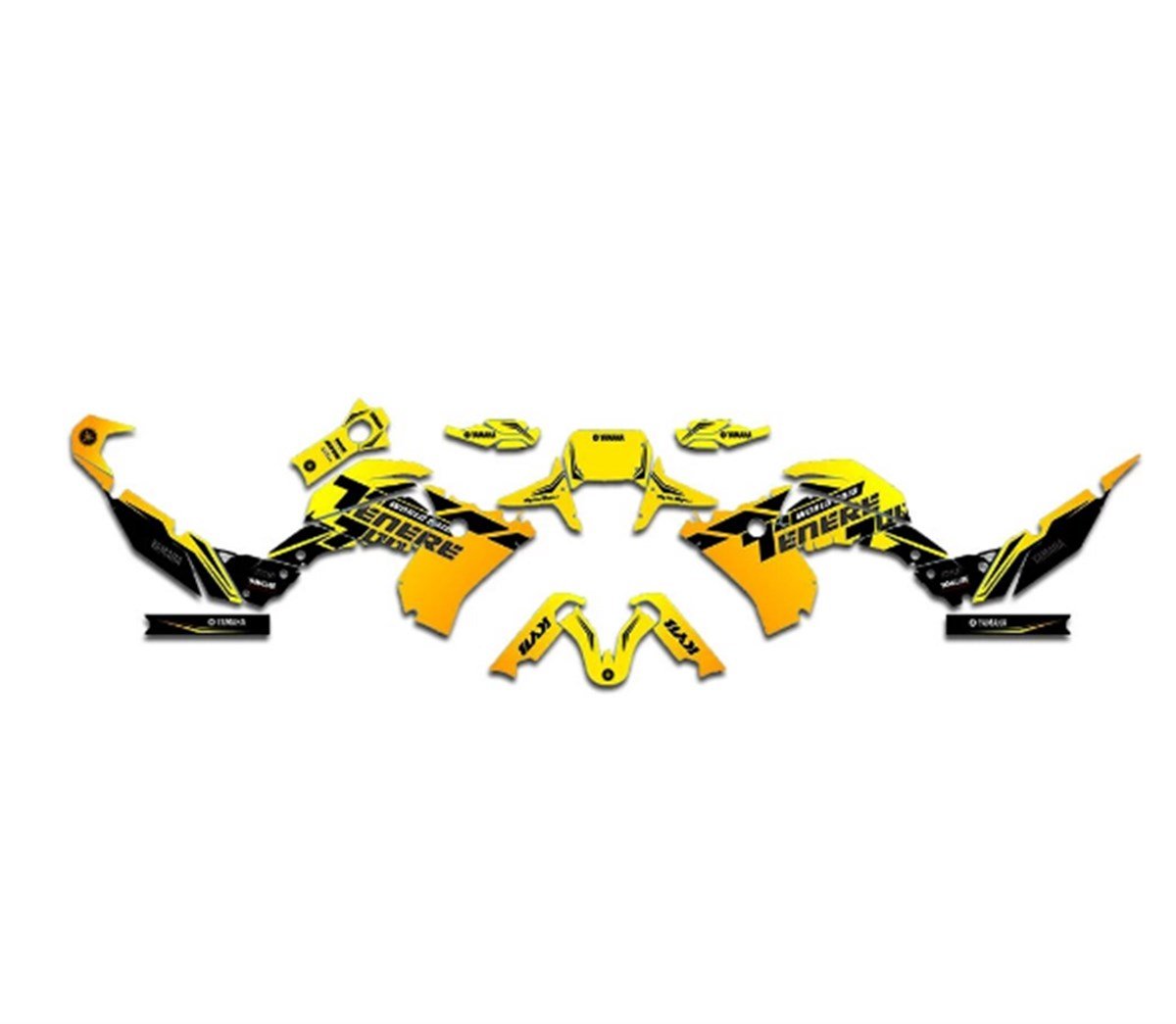 Yamaha Tenere 700 Takım Sticker Etiket Modeli