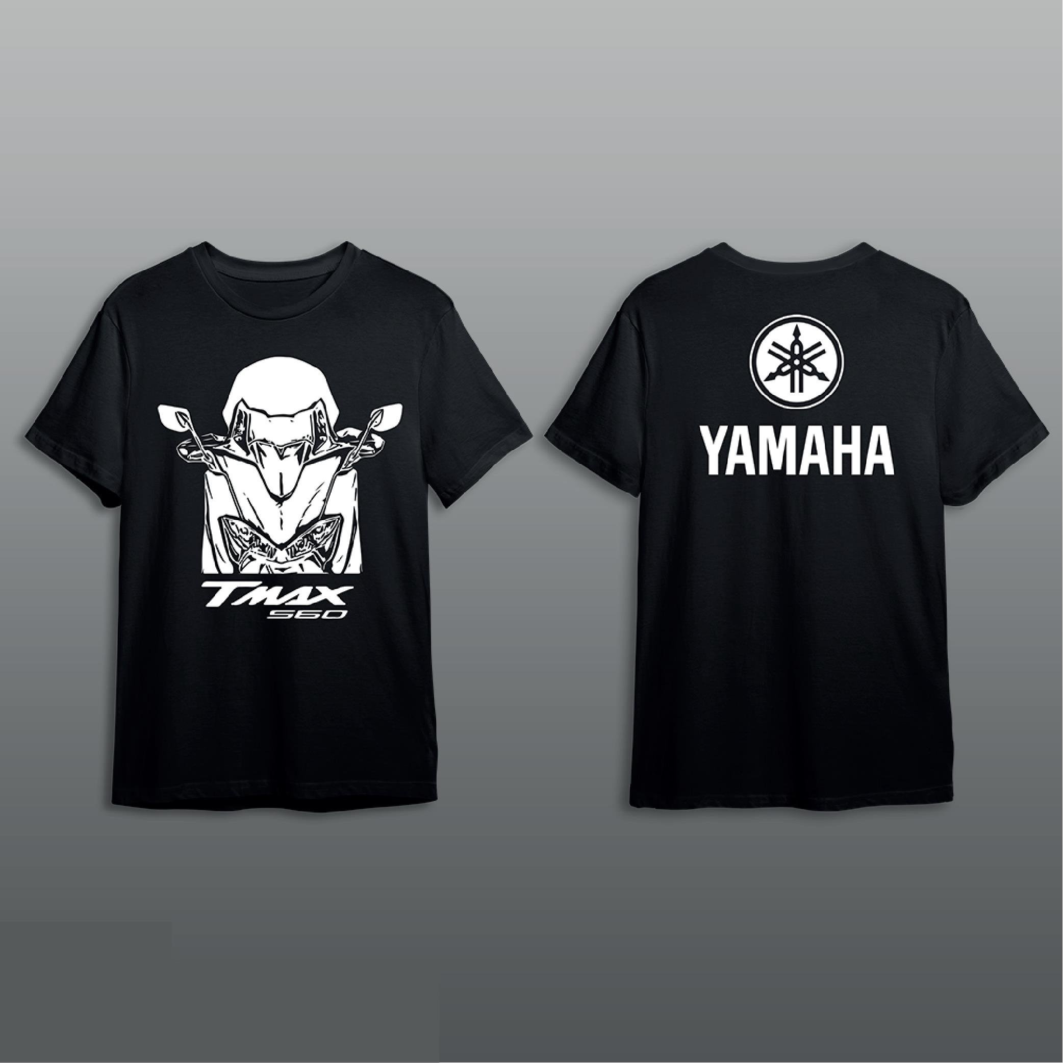 T-ShirtYamaha TMAX 560 Baskılı Tshirt Modeli Siyah