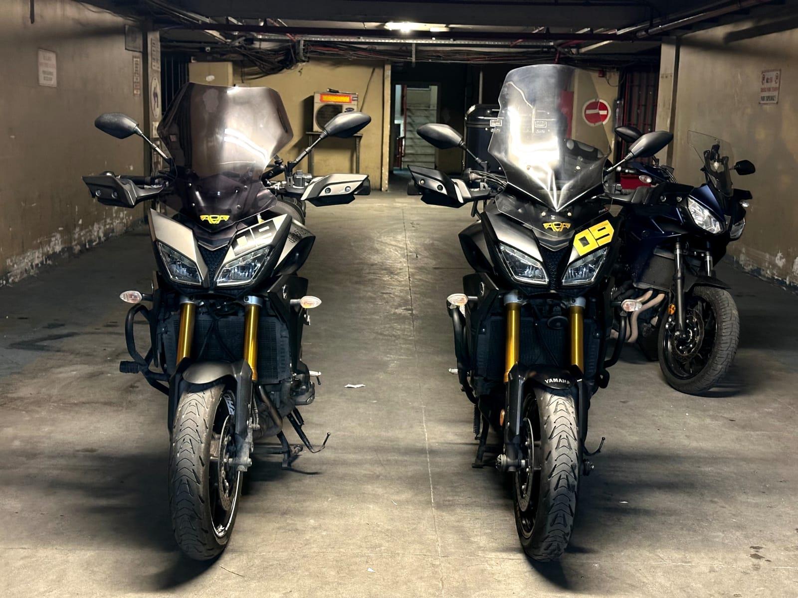 YAMAHA TRACER 09 Gold Tasarım Motosiklet Sticker Etiket Modeli