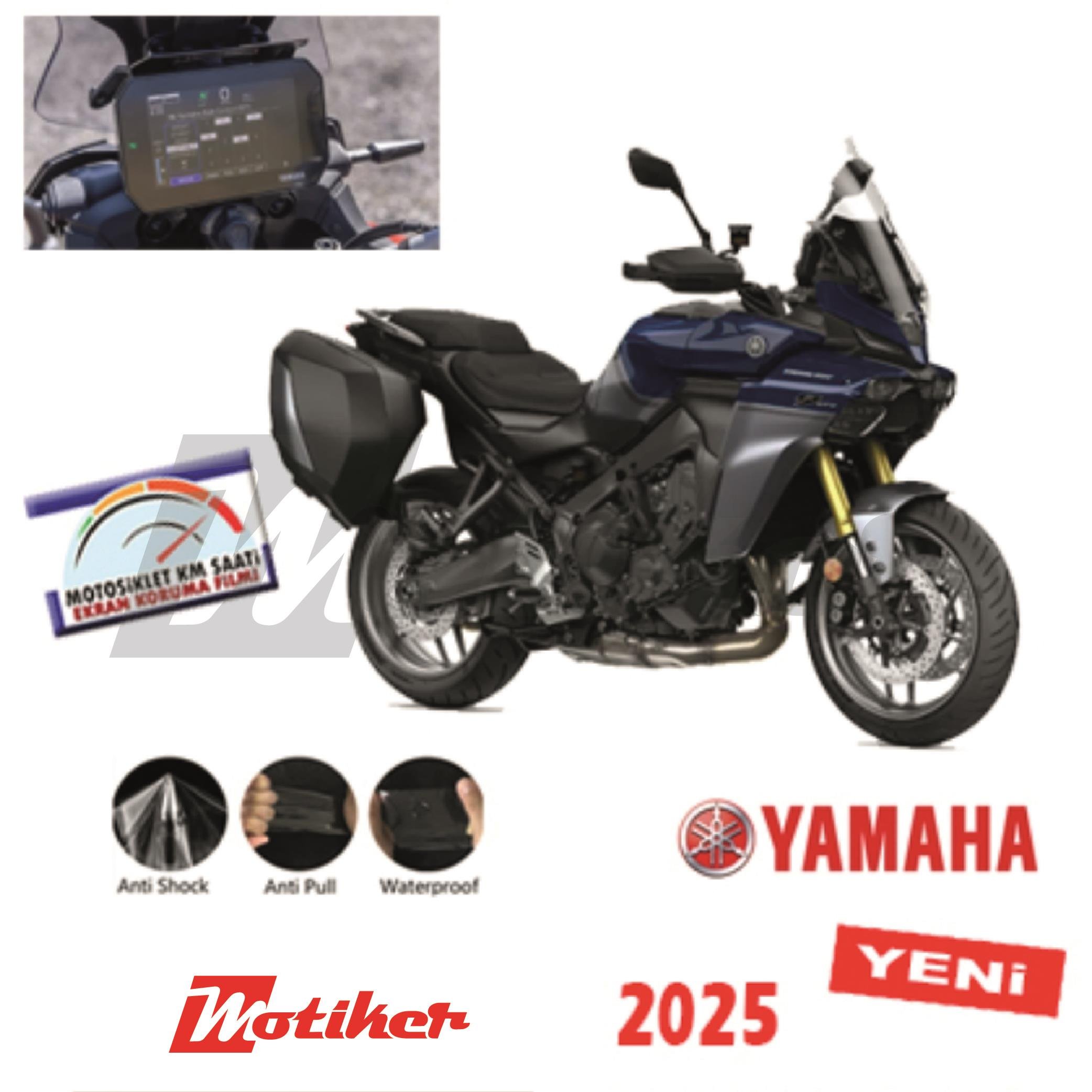 TRACER 9 GTYamaha TRACER 9 GT 2025 Motosiklet Ekran Km Koruyucu PPF