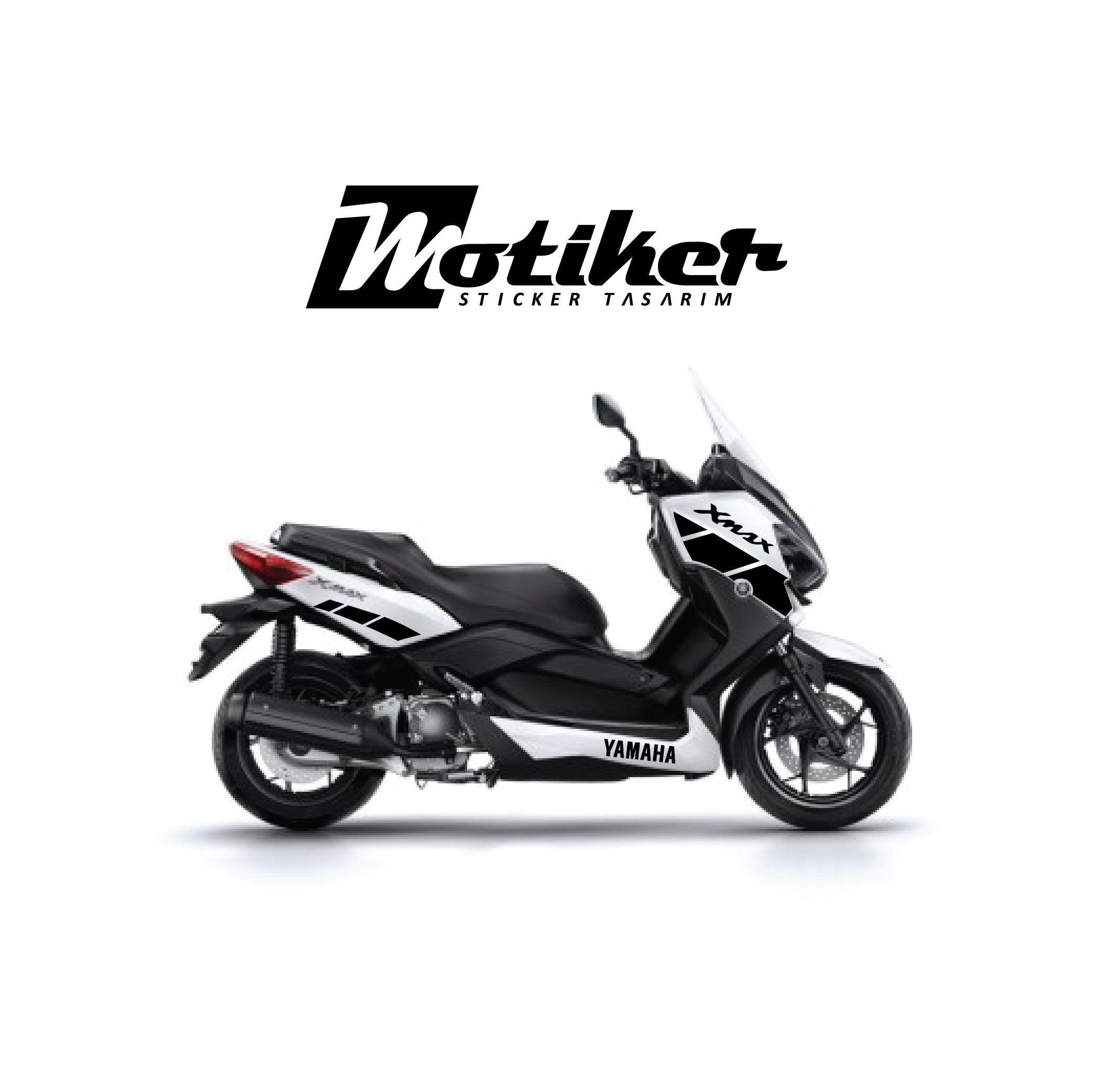 Yamaha XMAX 2015 Uyumlu Sticker Black Edition Takım Sticker