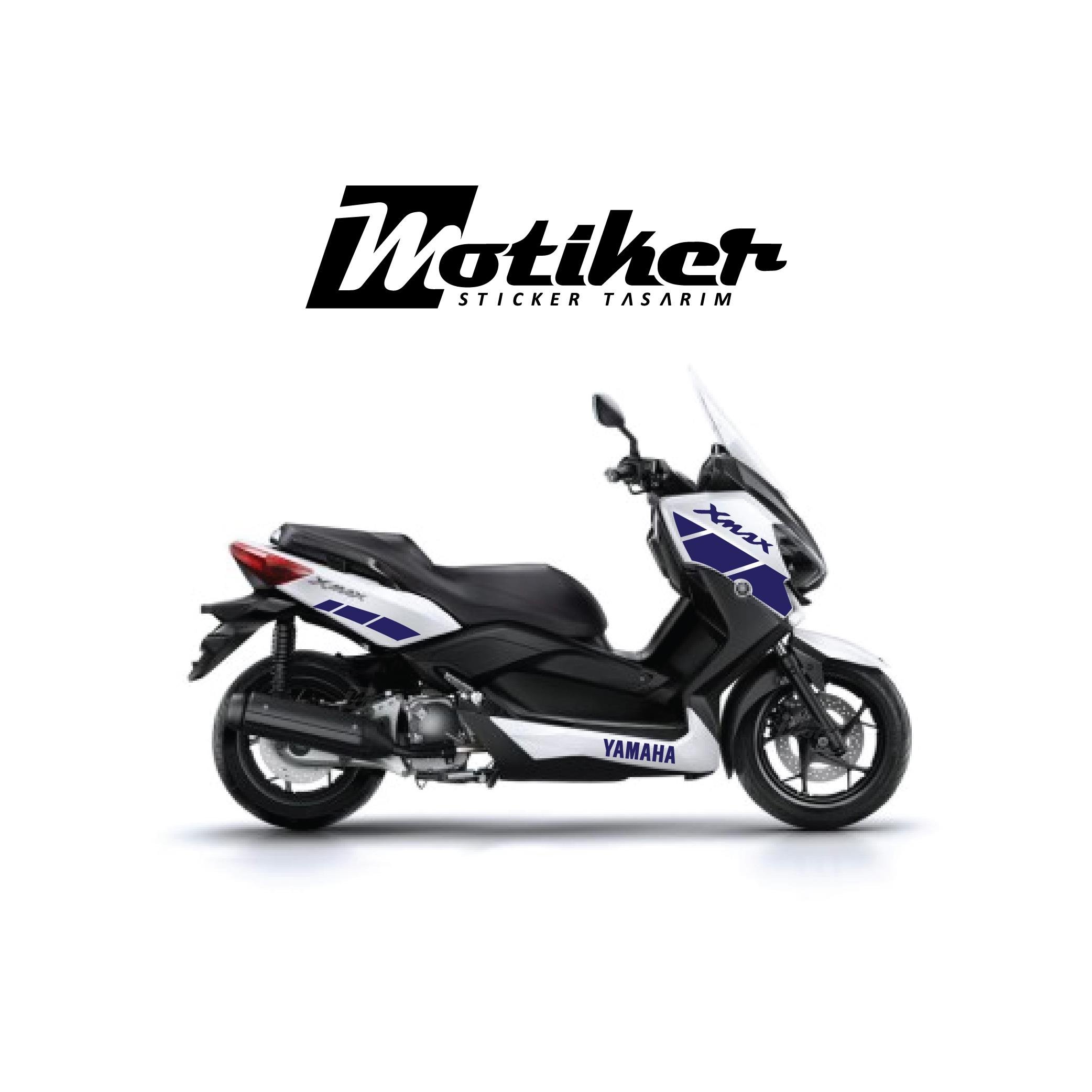 Yamaha XMAX 2015 Uyumlu Sticker Parliament Blue Edition Takım Sticker
