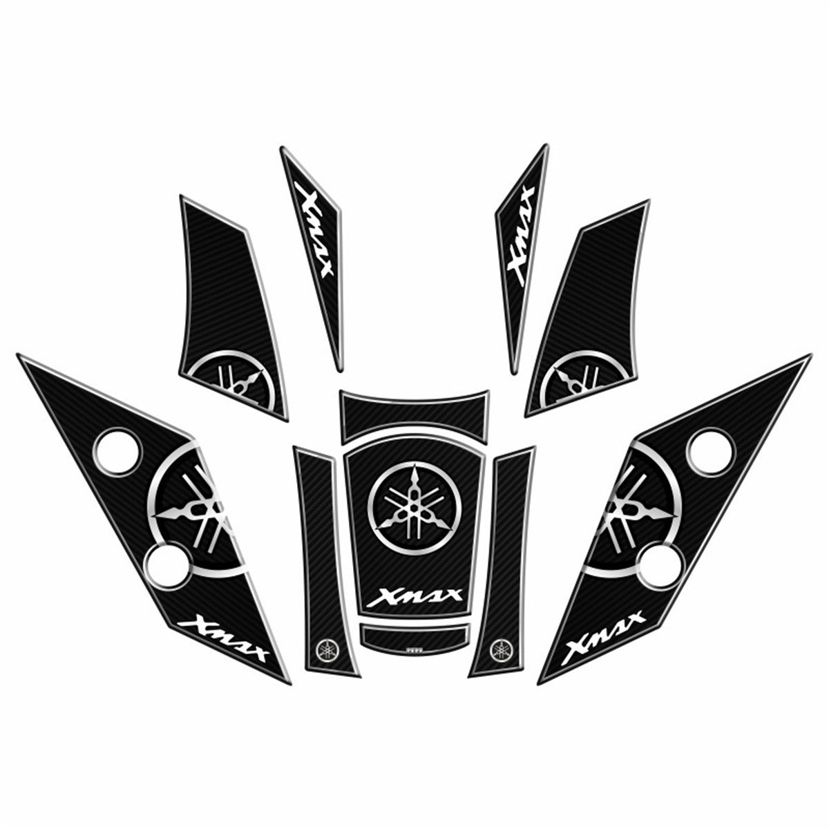 YAMAHA XMAX 2018-22 UYUMLU Tank Pad Set 001