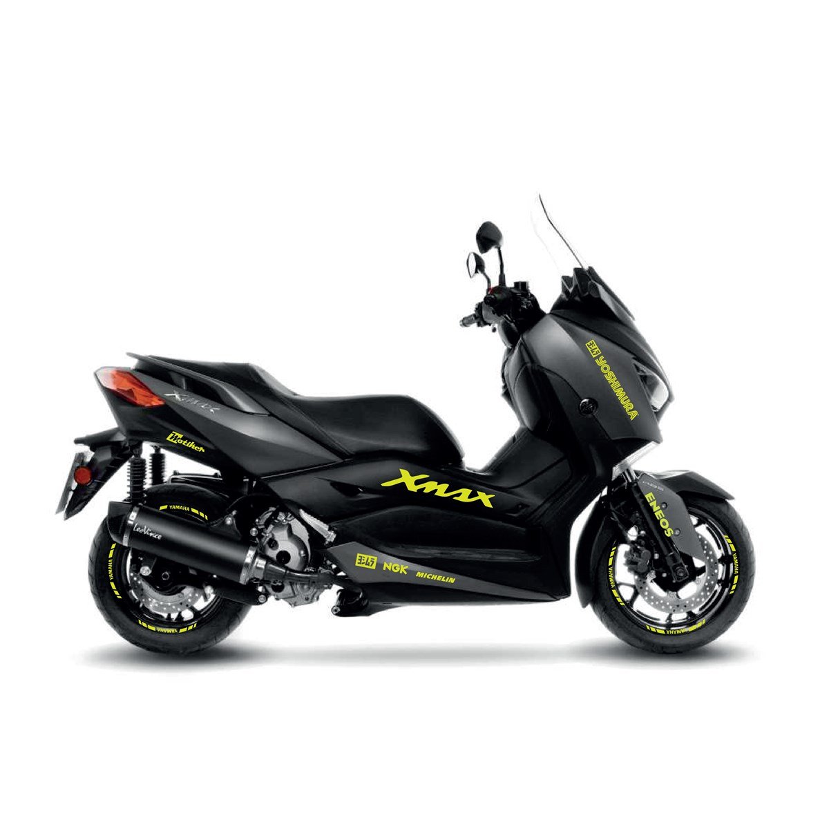 Yamaha XMAX Neon Sarı Yoshimura Sticker Etiket Modeli