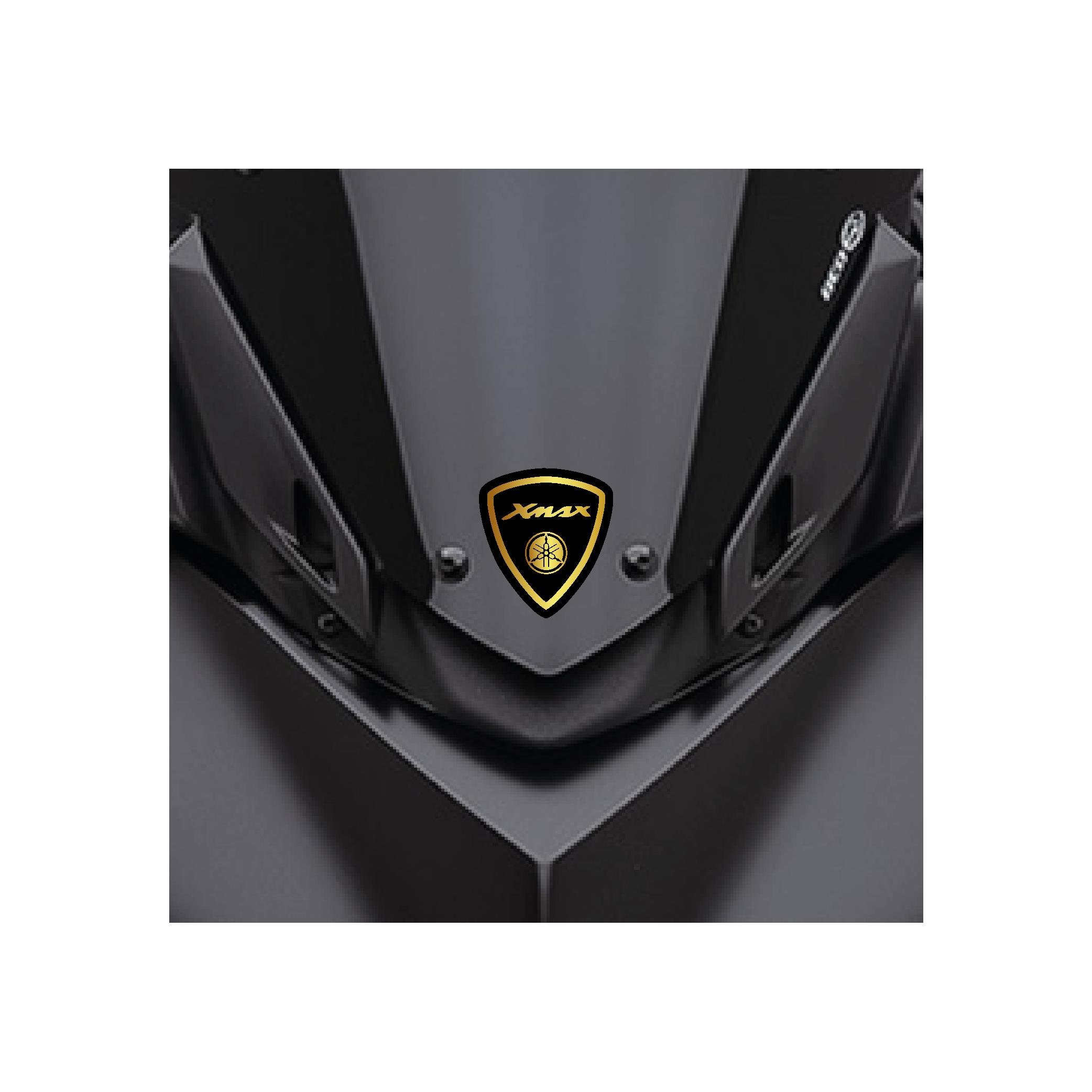 Yamaha XMAX Ön Cam Siperlik Damla Sticker Etiket Modeli Gold