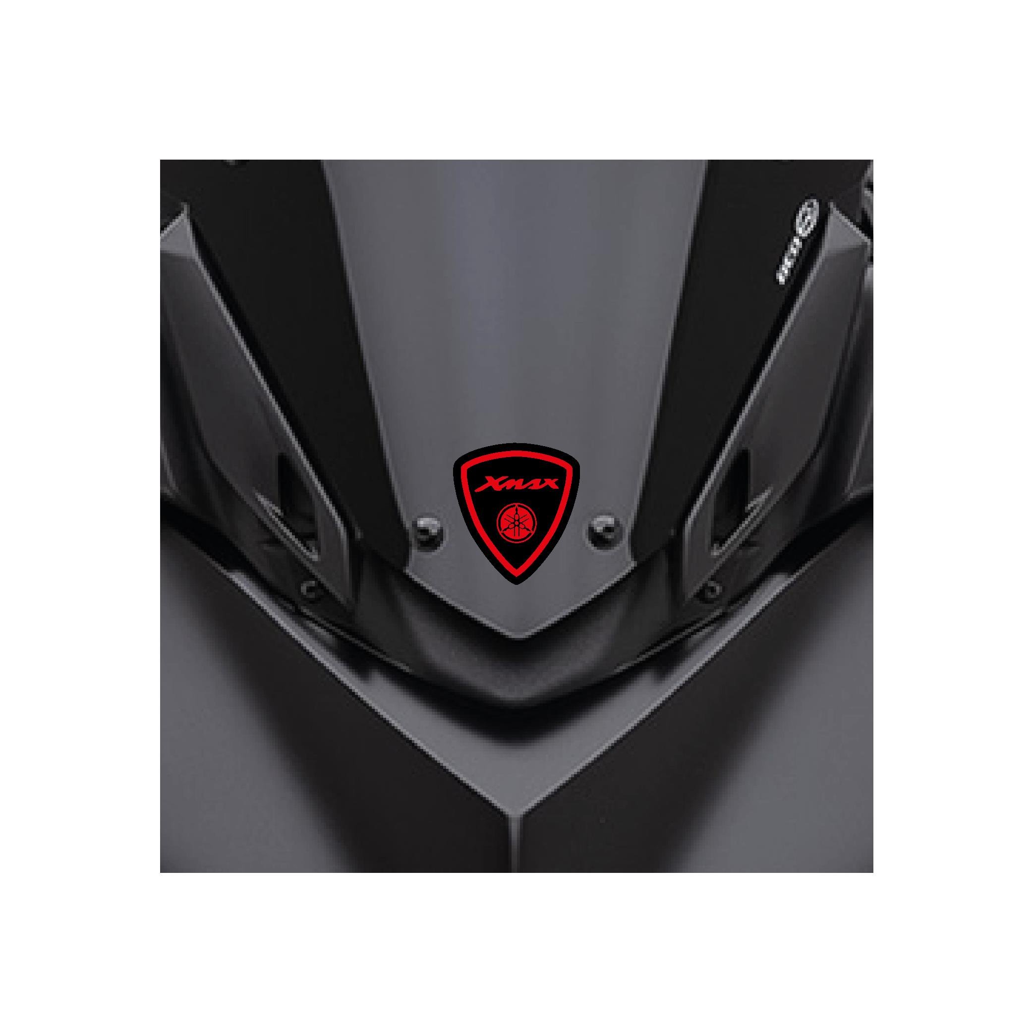 Yamaha XMAX Ön Cam Siperlik Damla Sticker Etiket Modeli Kırmızı