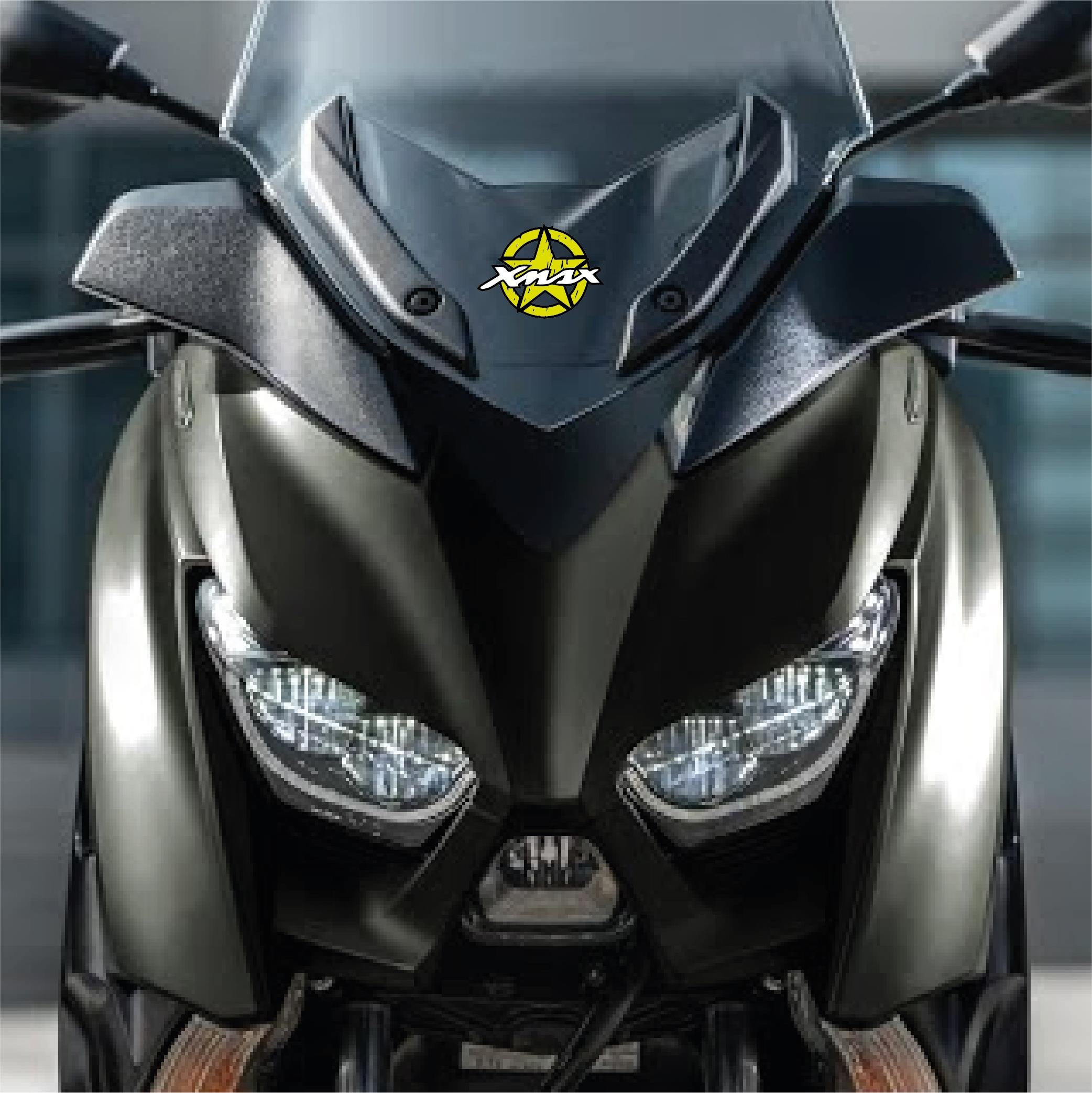 XMAX250Yamaha XMAX Sticker Ön Cam Yıldız Etiket Modeli Sarı