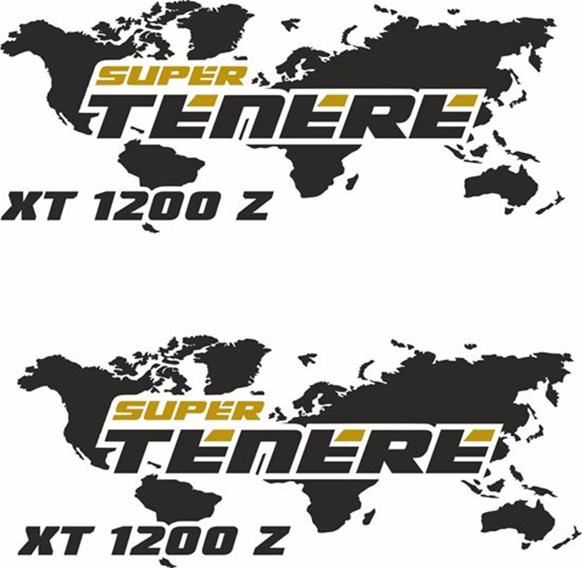 Yamaha XT 1200Z Super Tenere Givi Sticker Etiket Modeli
