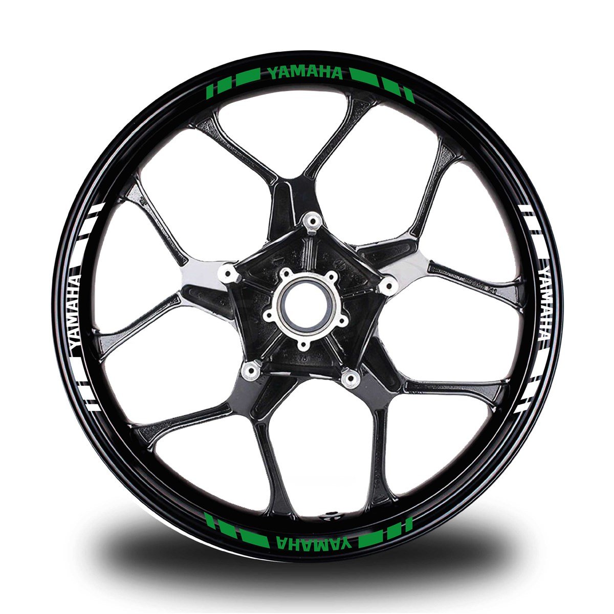 YAMAHA YAZILI KISA DIŞ ŞERİT 16'LI ÇİFT RENK JANT STICKER MODELİ