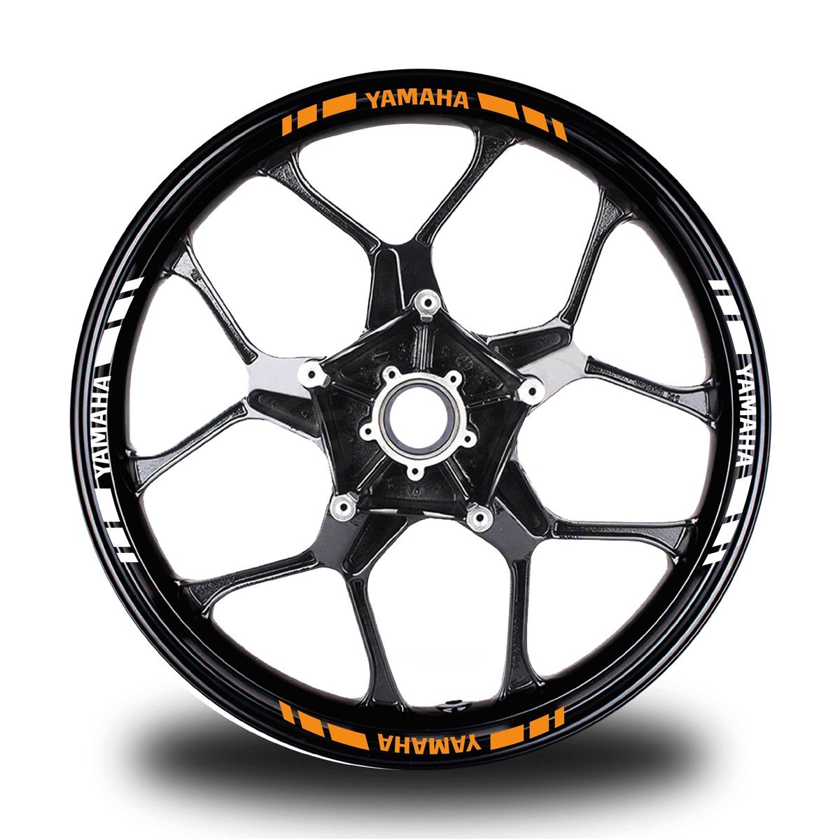 YAMAHA YAZILI KISA DIŞ ŞERİT 16'LI ÇİFT RENK JANT STICKER MODELİ