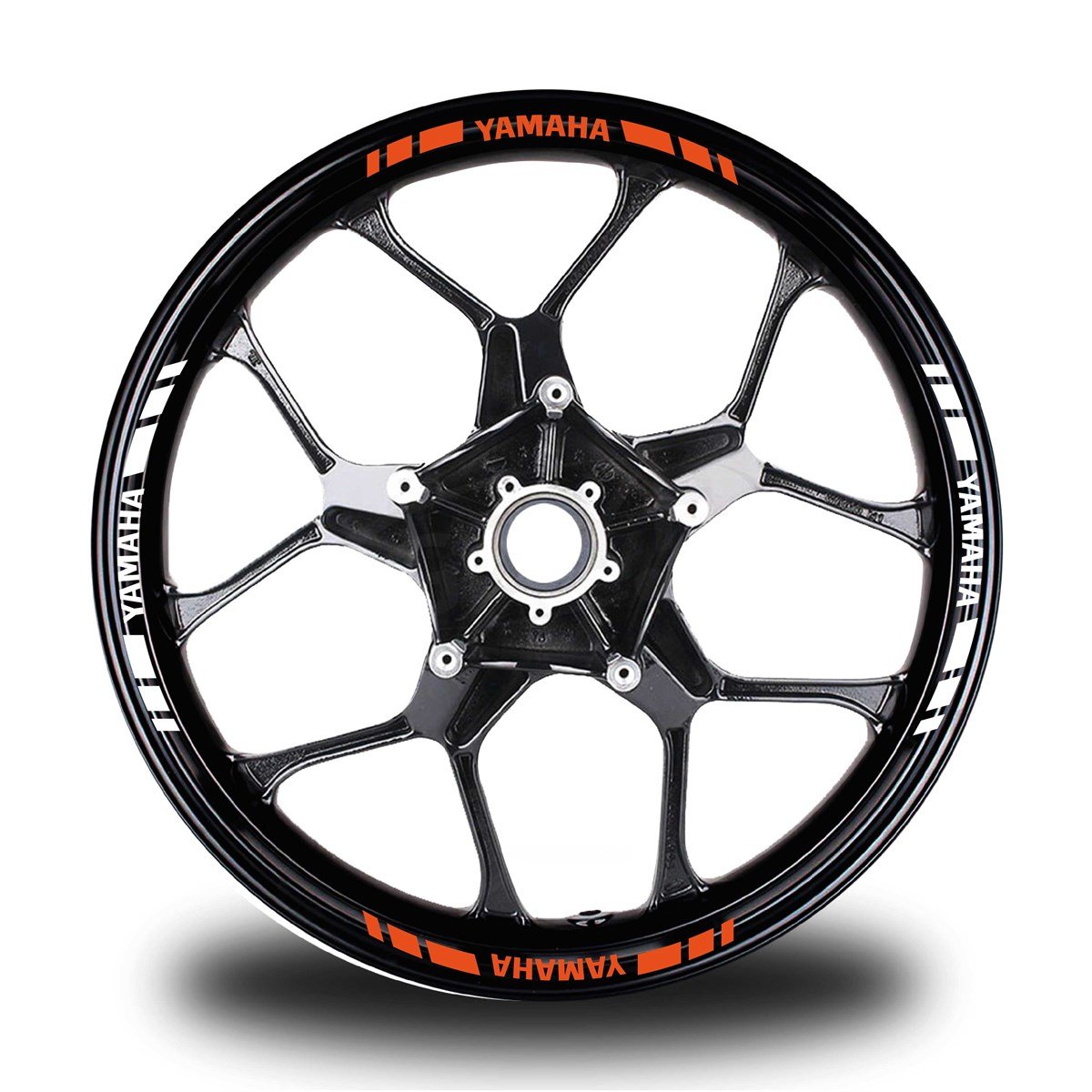 YAMAHA YAZILI KISA DIŞ ŞERİT 16'LI ÇİFT RENK JANT STICKER MODELİ