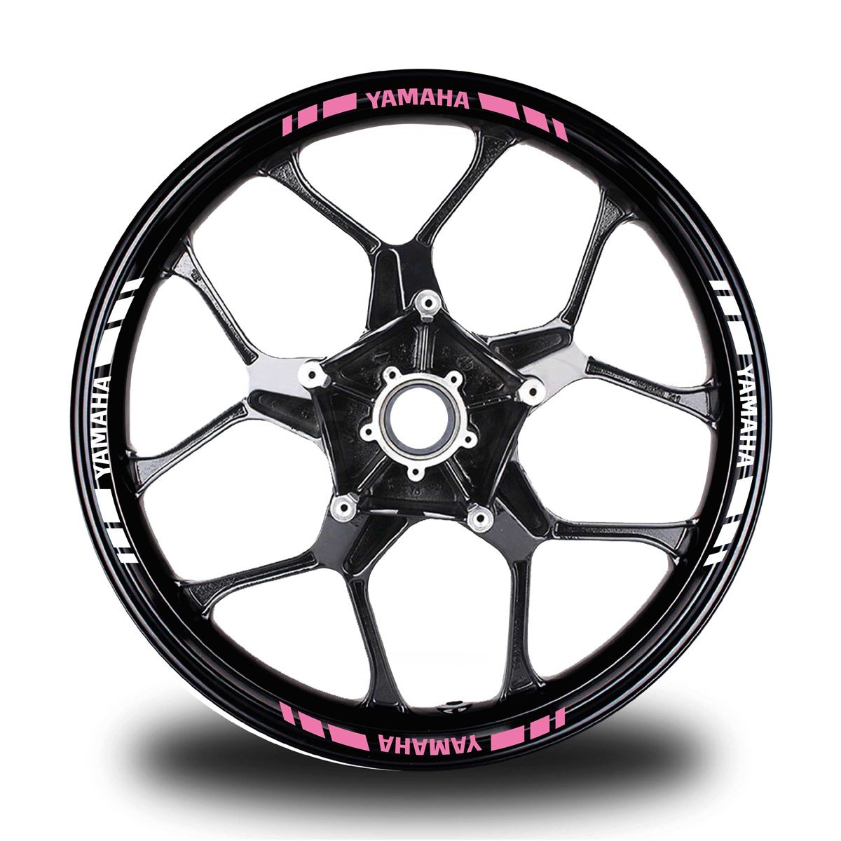 YAMAHA YAZILI KISA DIŞ ŞERİT 16'LI ÇİFT RENK JANT STICKER MODELİ