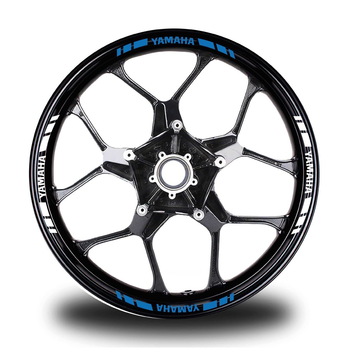 YAMAHA YAZILI KISA DIŞ ŞERİT 16'LI ÇİFT RENK JANT STICKER MODELİ
