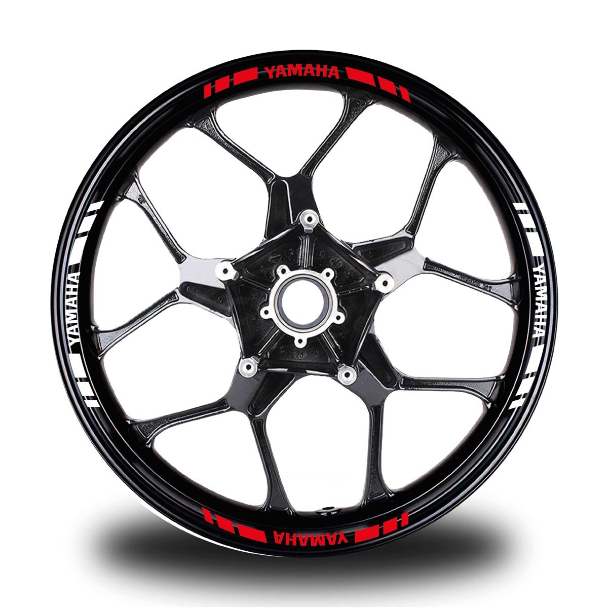 YAMAHA YAZILI KISA DIŞ ŞERİT 16'LI ÇİFT RENK JANT STICKER MODELİ