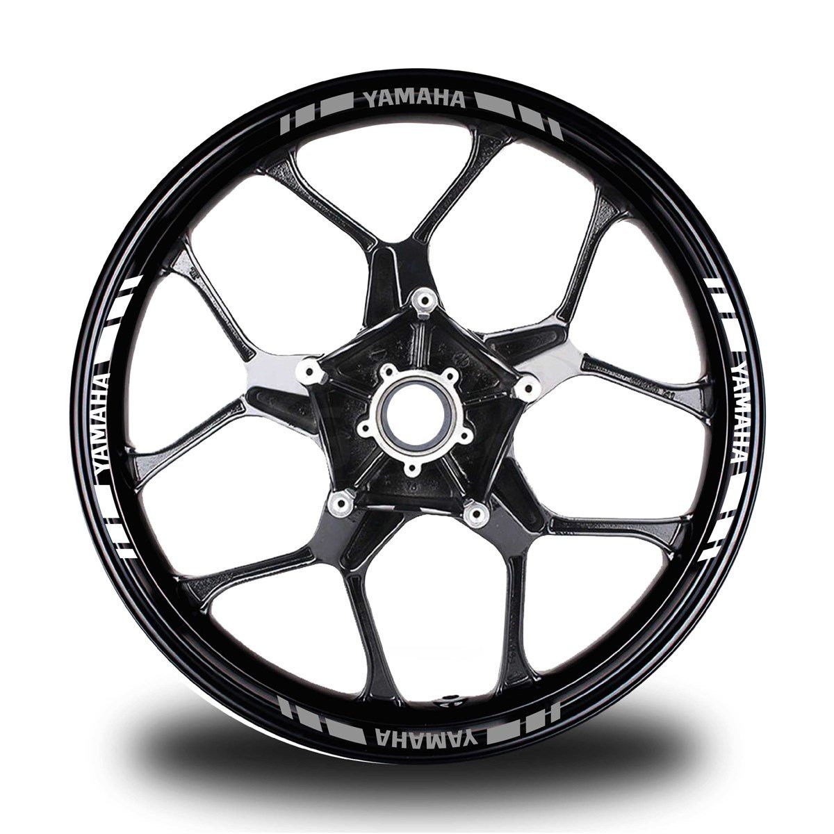YAMAHA YAZILI KISA DIŞ ŞERİT 16'LI ÇİFT RENK JANT STICKER MODELİ