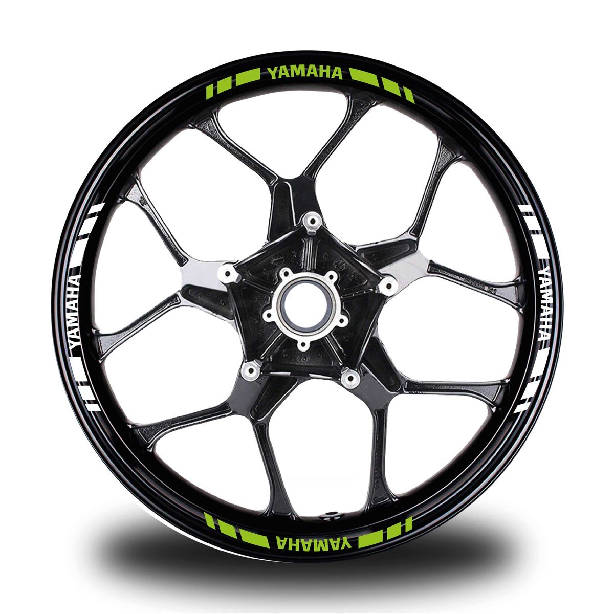 YAMAHA YAZILI KISA DIŞ ŞERİT 16'LI ÇİFT RENK JANT STICKER MODELİ