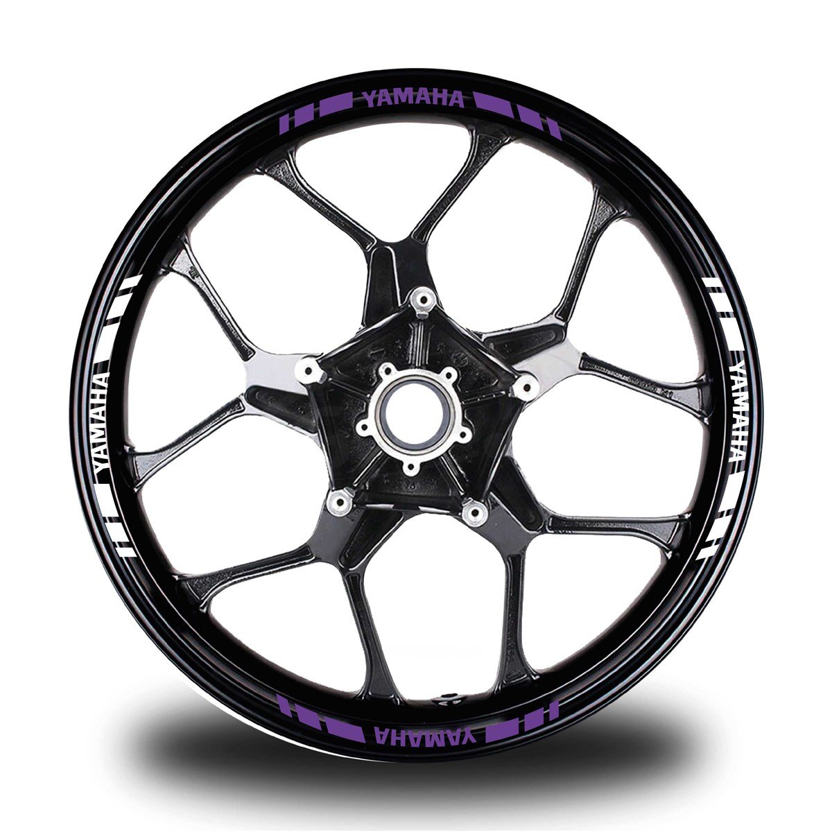 YAMAHA YAZILI KISA DIŞ ŞERİT 16'LI ÇİFT RENK JANT STICKER MODELİ