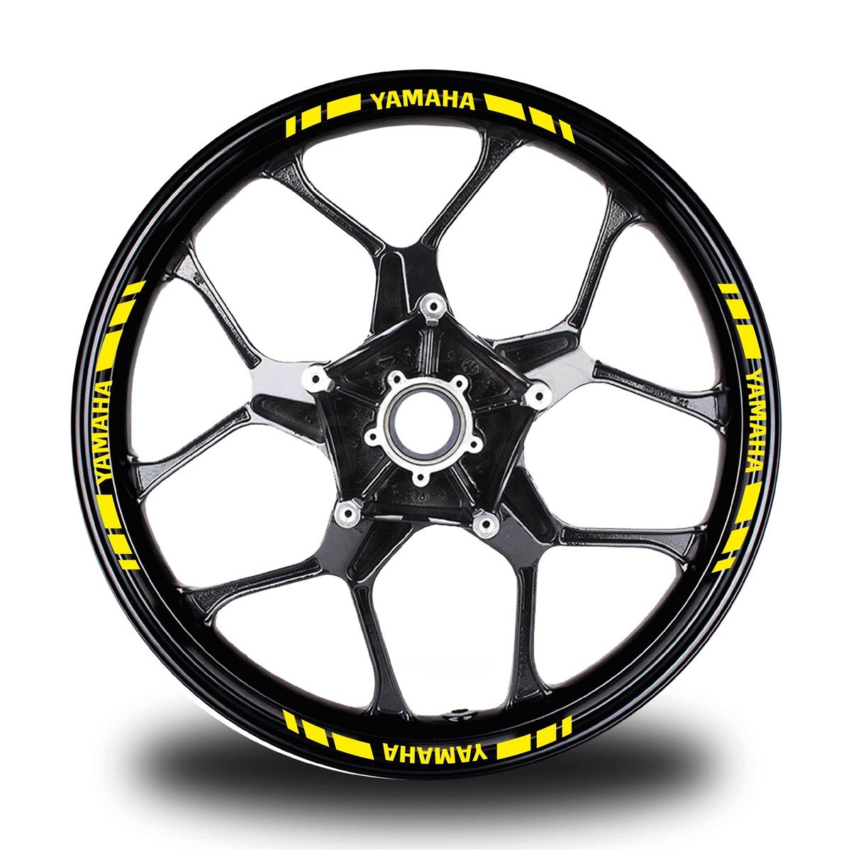YAMAHA YAZILI KISA DIŞ ŞERİT 16'LI TEK RENK JANT STICKER MODELİ