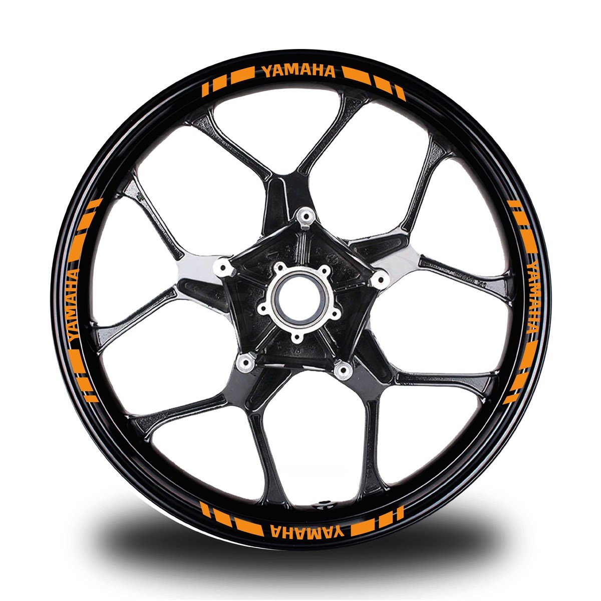 YAMAHA YAZILI KISA DIŞ ŞERİT 16'LI TEK RENK JANT STICKER MODELİ