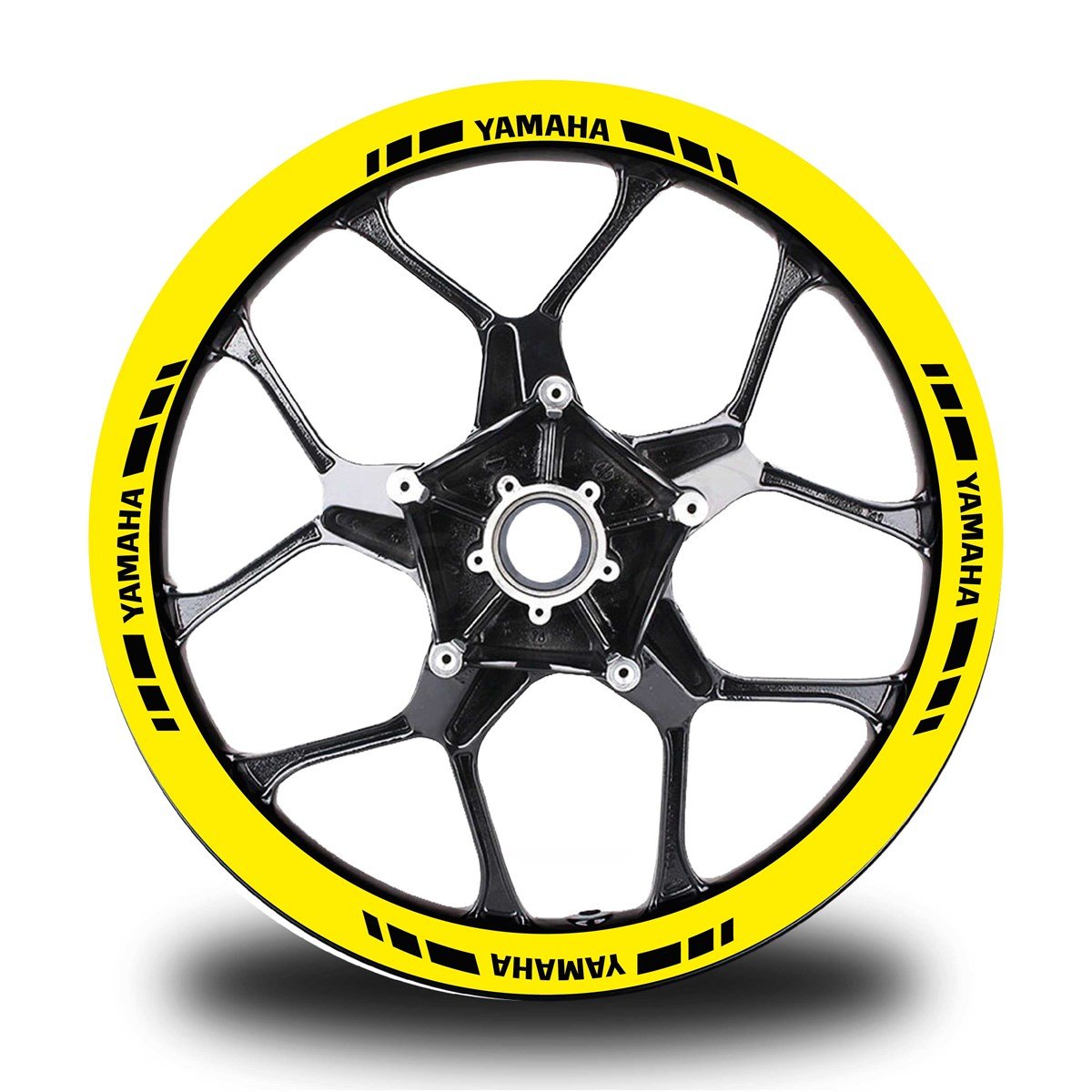 YAMAHA YAZILI KISA DIŞ ŞERİT 16'LI TEK RENK JANT STICKER MODELİ