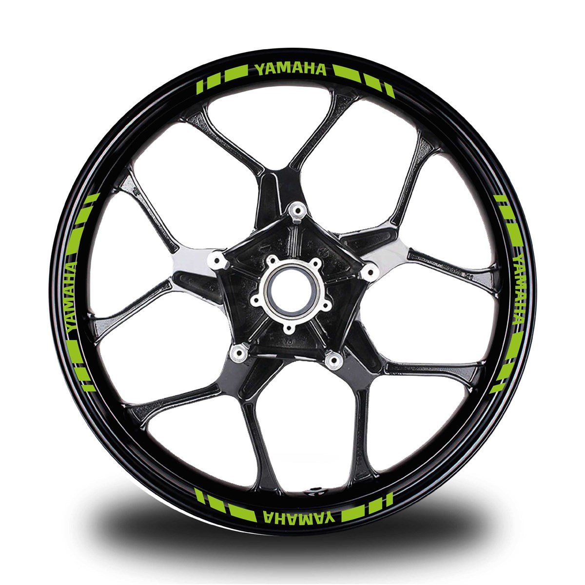 YAMAHA YAZILI KISA DIŞ ŞERİT 16'LI TEK RENK JANT STICKER MODELİ
