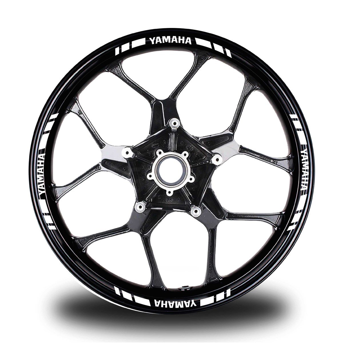 YAMAHA YAZILI KISA DIŞ ŞERİT 16'LI TEK RENK JANT STICKER MODELİ