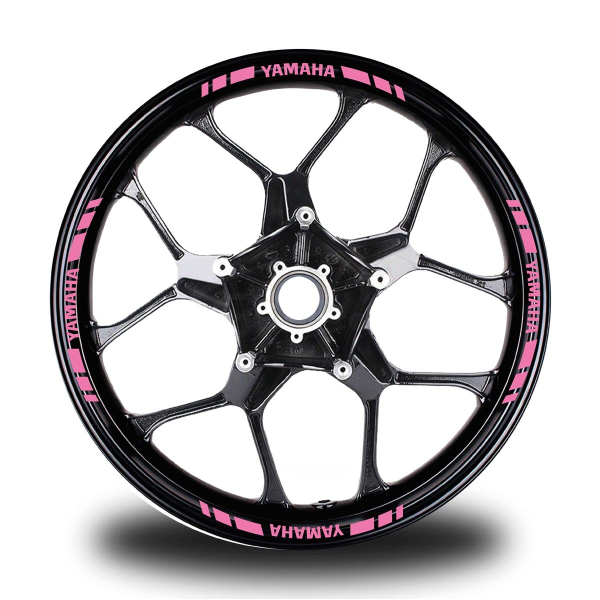 YAMAHA YAZILI KISA DIŞ ŞERİT 16'LI TEK RENK JANT STICKER MODELİ