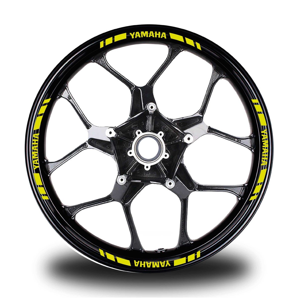 YAMAHA YAZILI KISA DIŞ ŞERİT 16'LI TEK RENK JANT STICKER MODELİ
