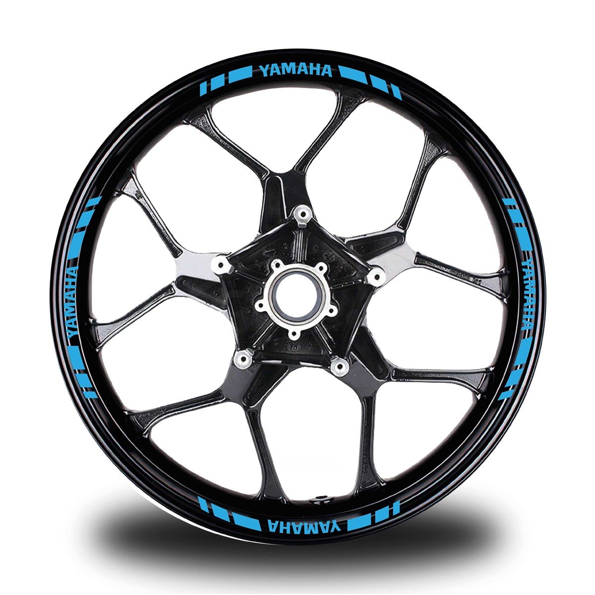 YAMAHA YAZILI KISA DIŞ ŞERİT 16'LI TEK RENK JANT STICKER MODELİ